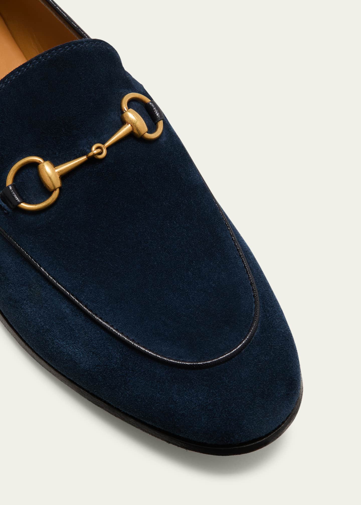 Men's Gucci Jordaan loafer in black suede