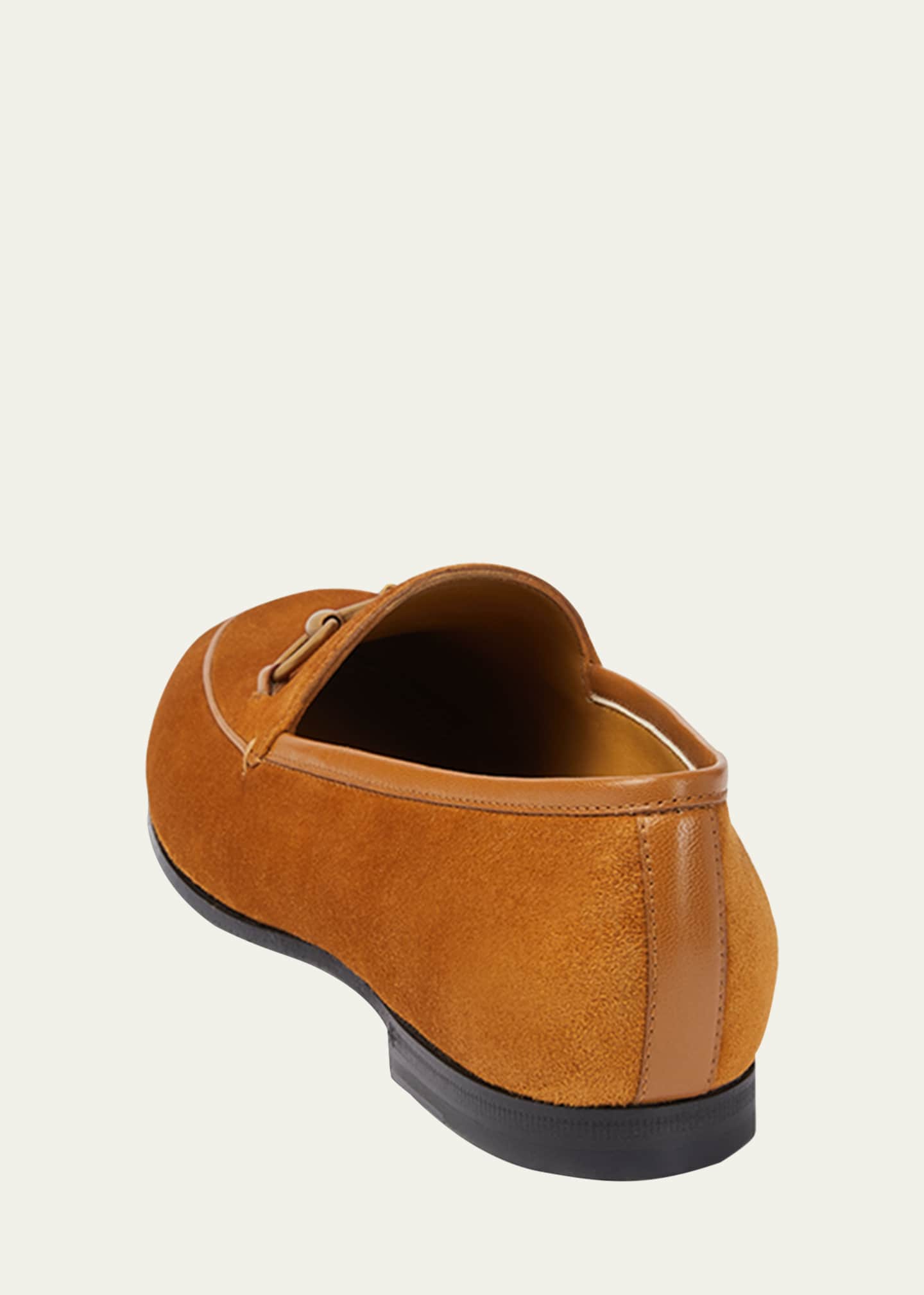 Gucci Jordaan Suede Loafers Image 4 of 5