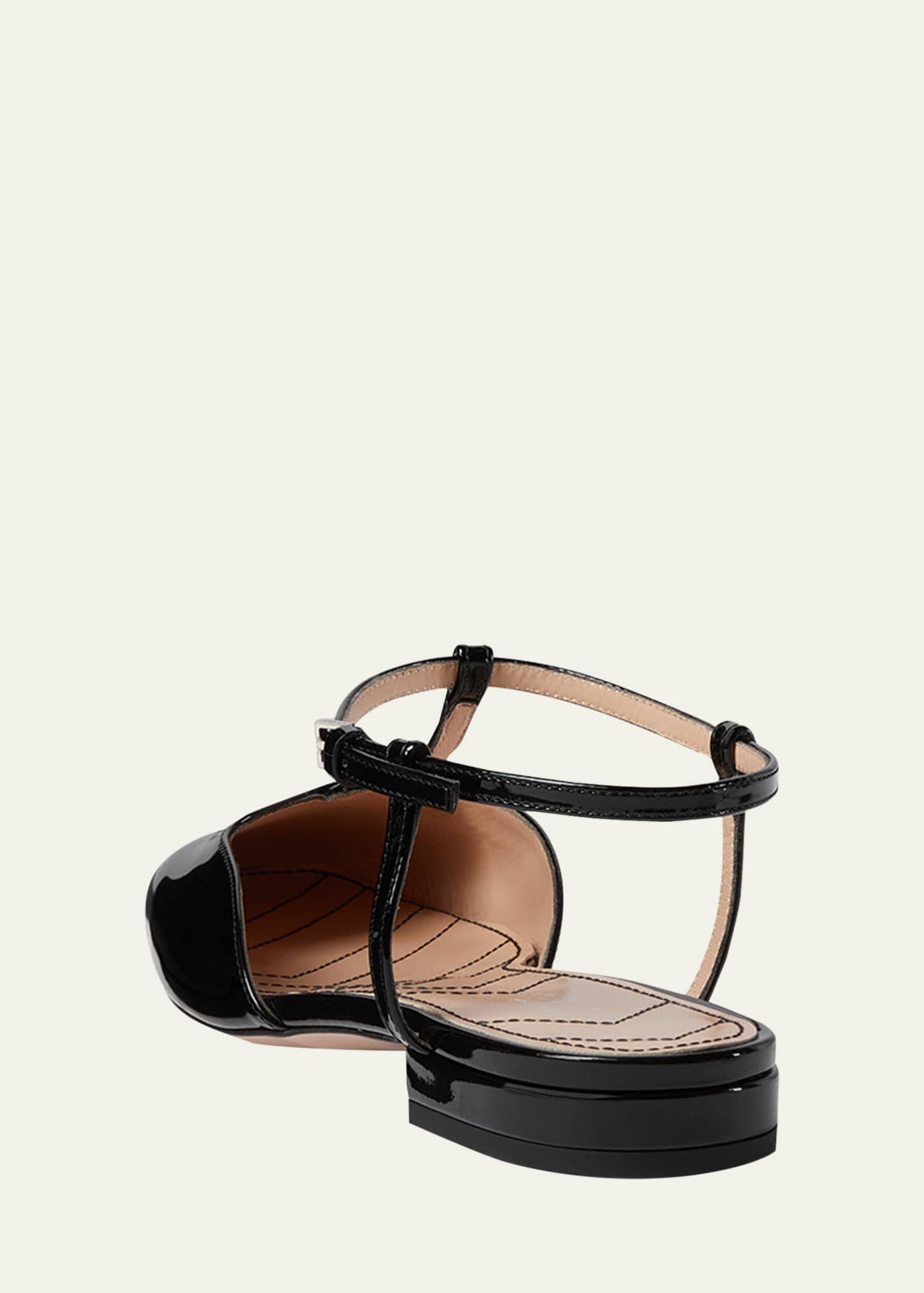 Gucci Marmont Patent Leather Ballerina Flats Bergdorf Goodman