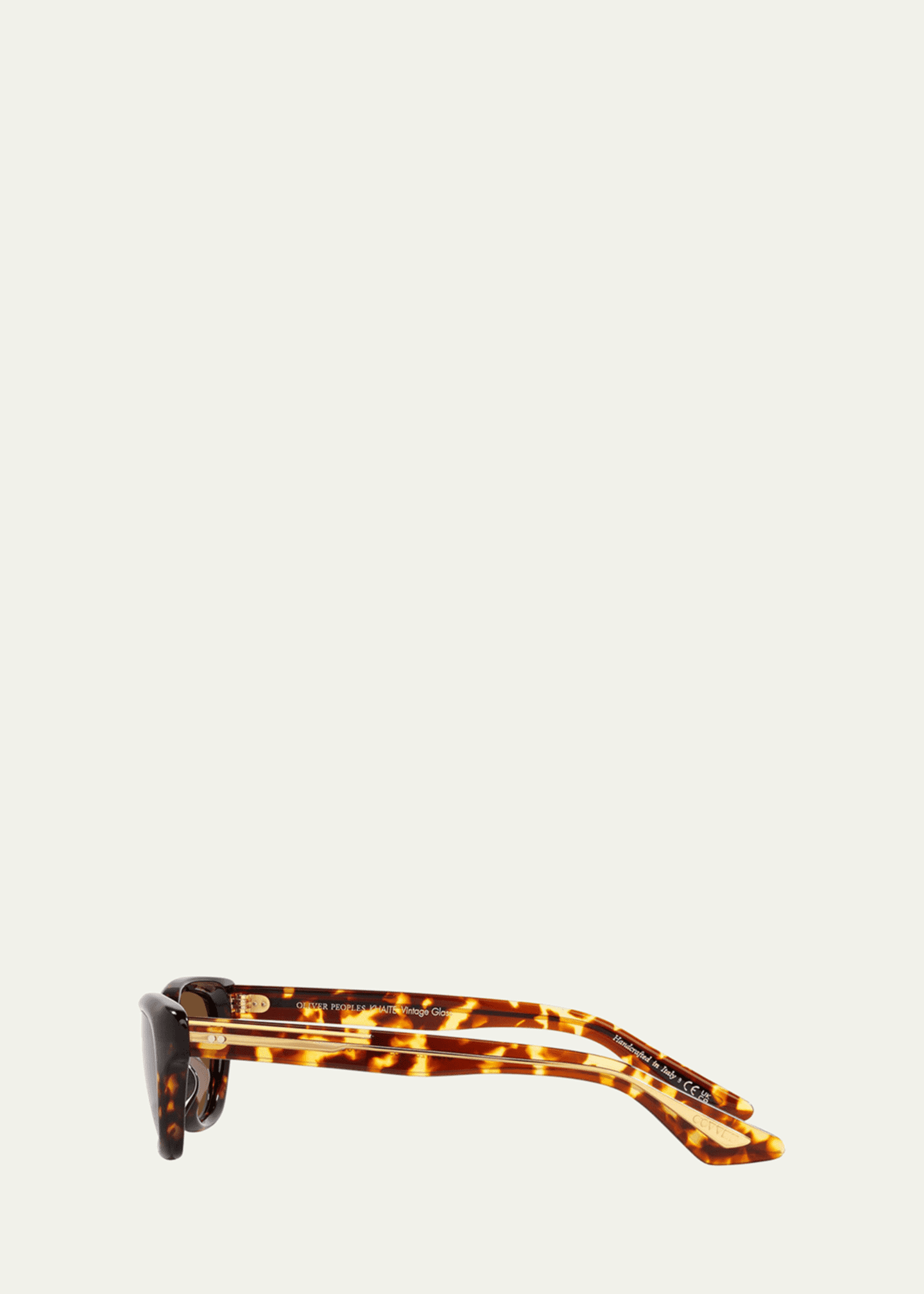KHAITE x Oliver Peoples 1983C Tortoise Acetate & Crystal Cat-Eye Sunglasses Image 3 of 3