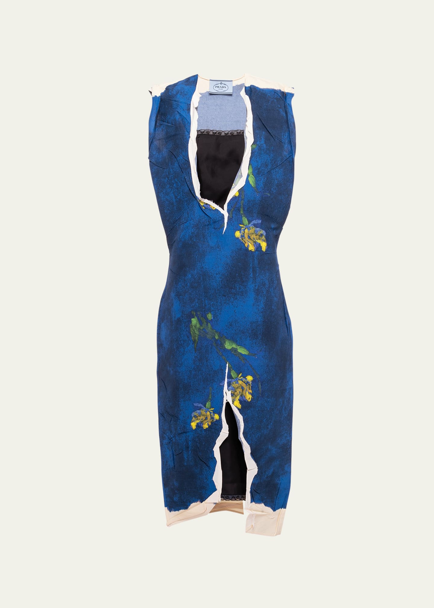 Prada Printed Midi Dress Image 1 of 4