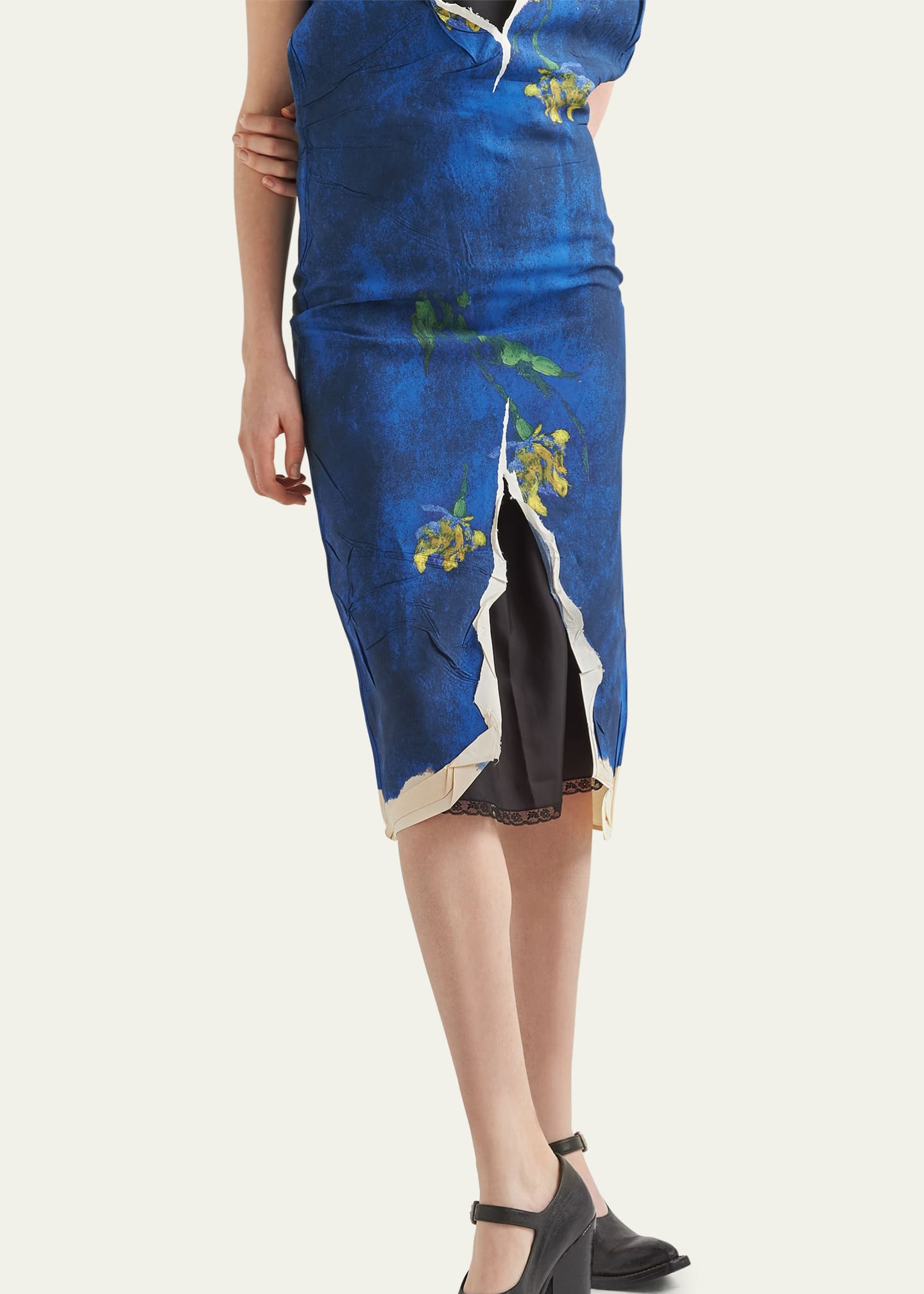 Prada Printed Midi Dress Image 4 of 4