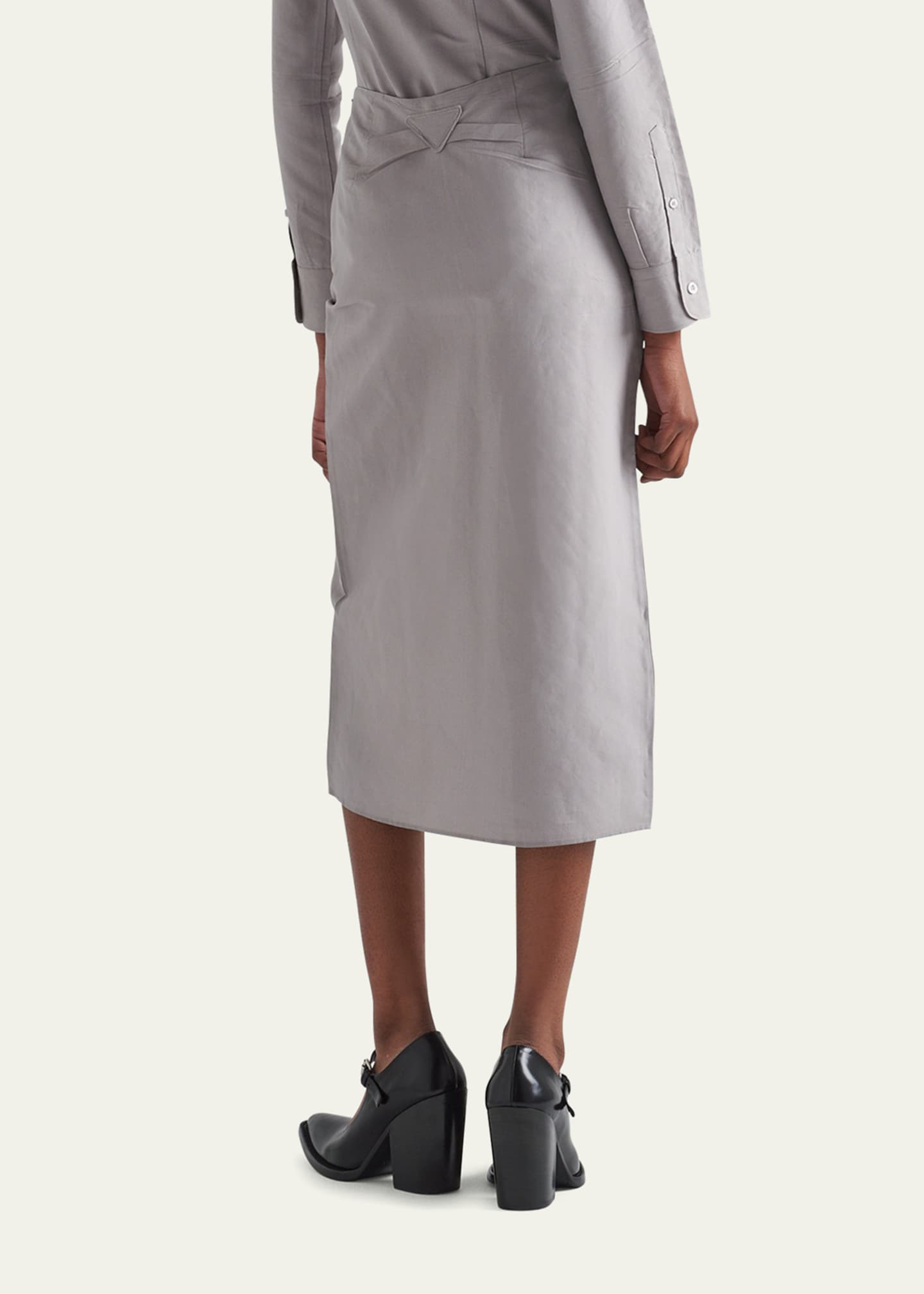 Prada Slim Button-Down Paper Shirt Image 3 of 4