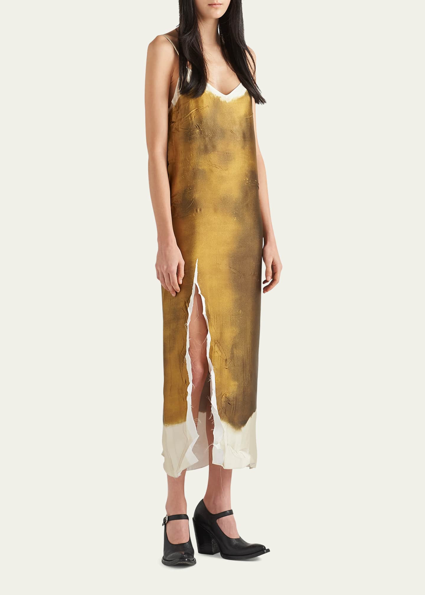 Prada Dyed Midi Slip Dress Image 2 of 4
