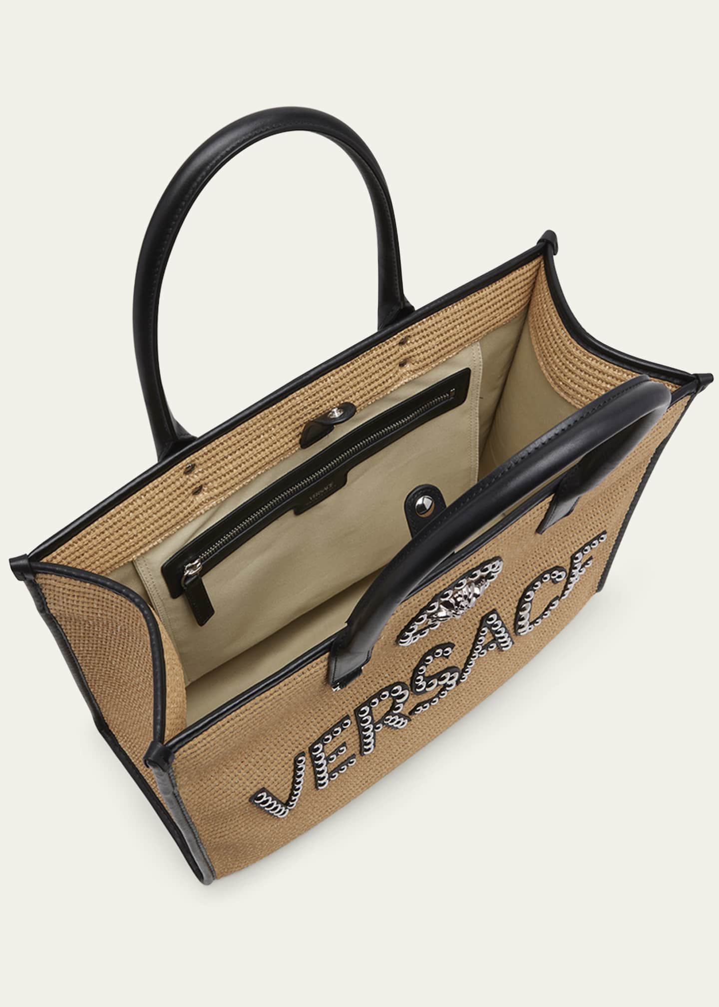 Versace Large La Medusa Embellished Tote Bag - Farfetch