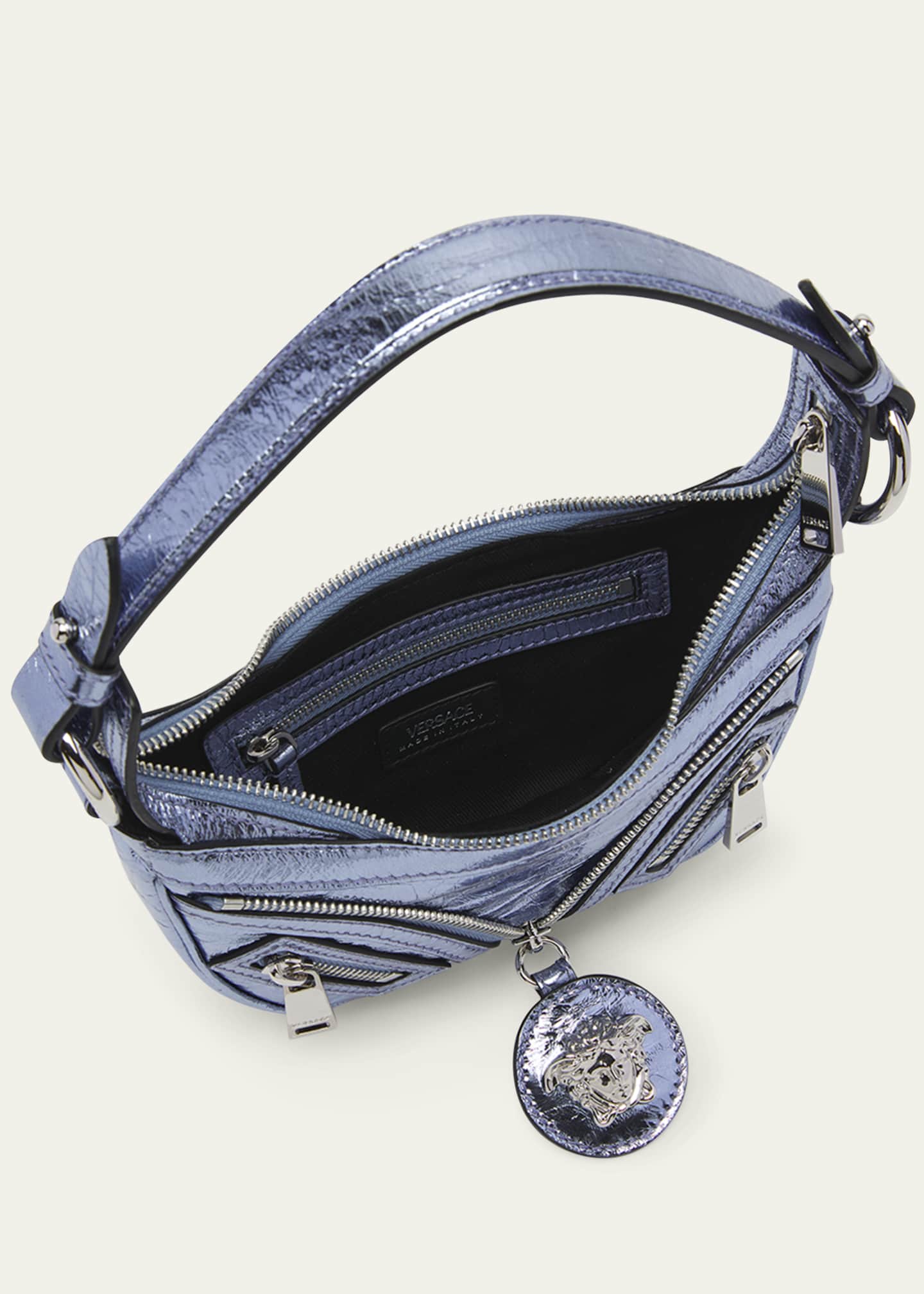 Versace Small Repeat Shoulder Bag - Blue