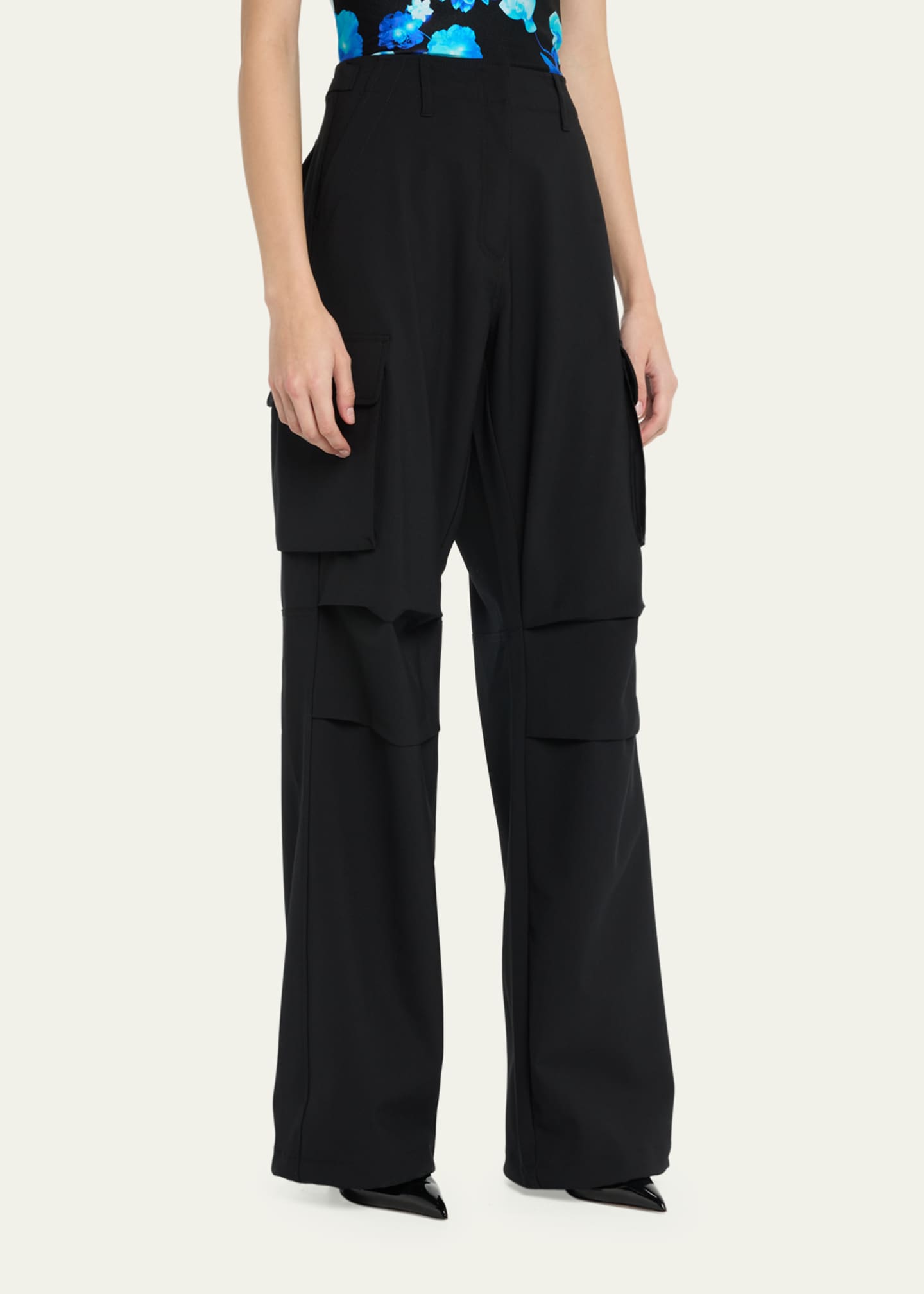 Coperni Tailored Wide-Leg Cargo Pants