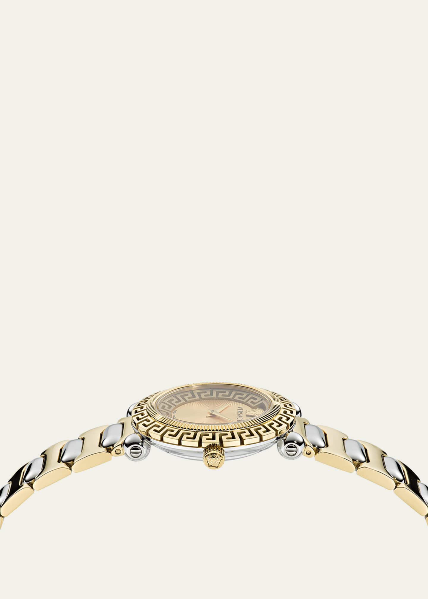 Versace 35mm Greca Twist Watch with Bracelet Strap, Two-Tone Image 2 of 3