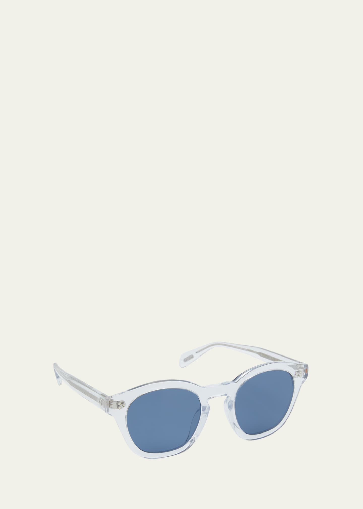 Oliver Peoples Clear Round Acetate Sunglasses Bergdorf Goodman