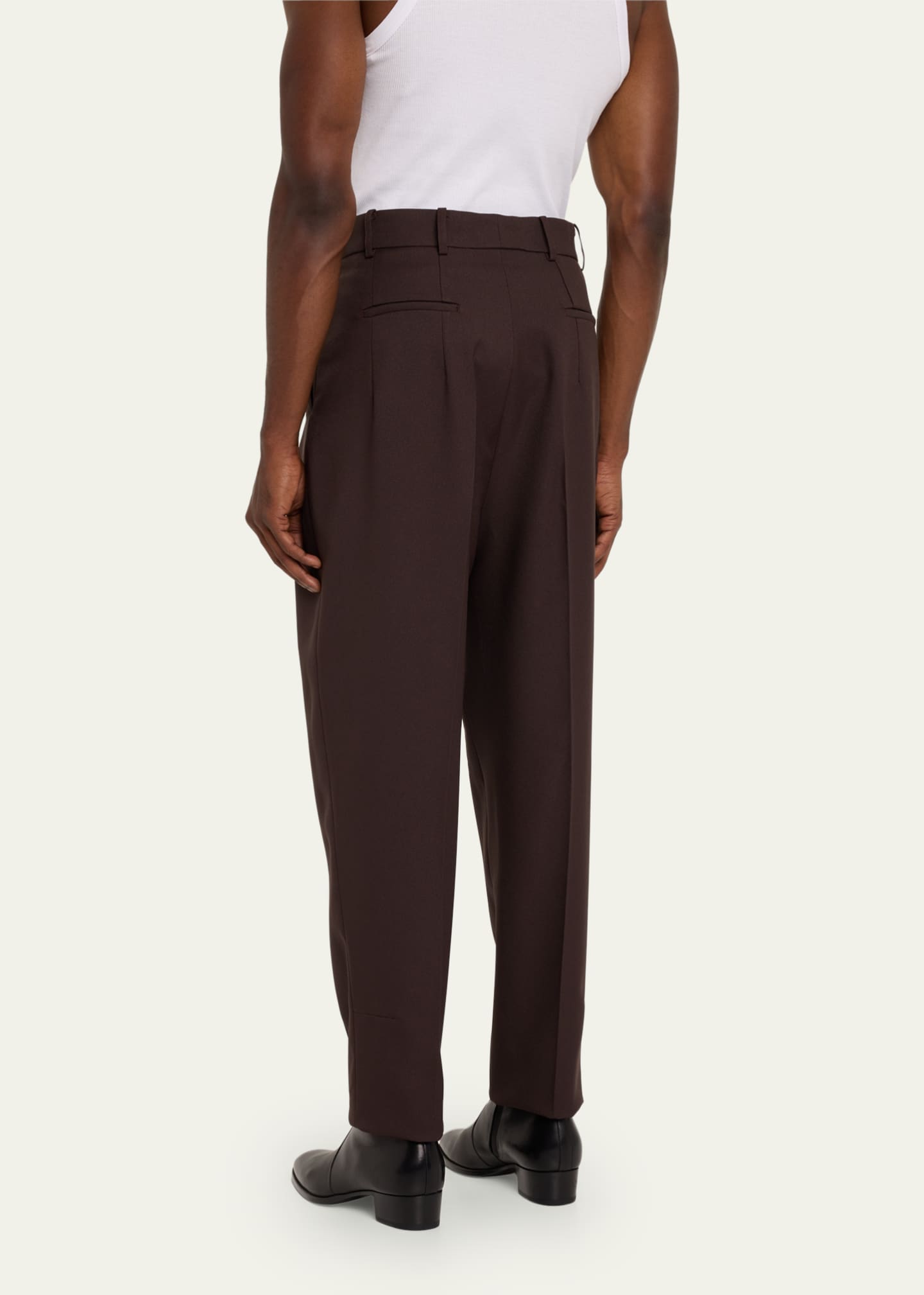 RANDOM IDENTITIES Men's Pleated Tapered Trousers Bergdorf Goodman