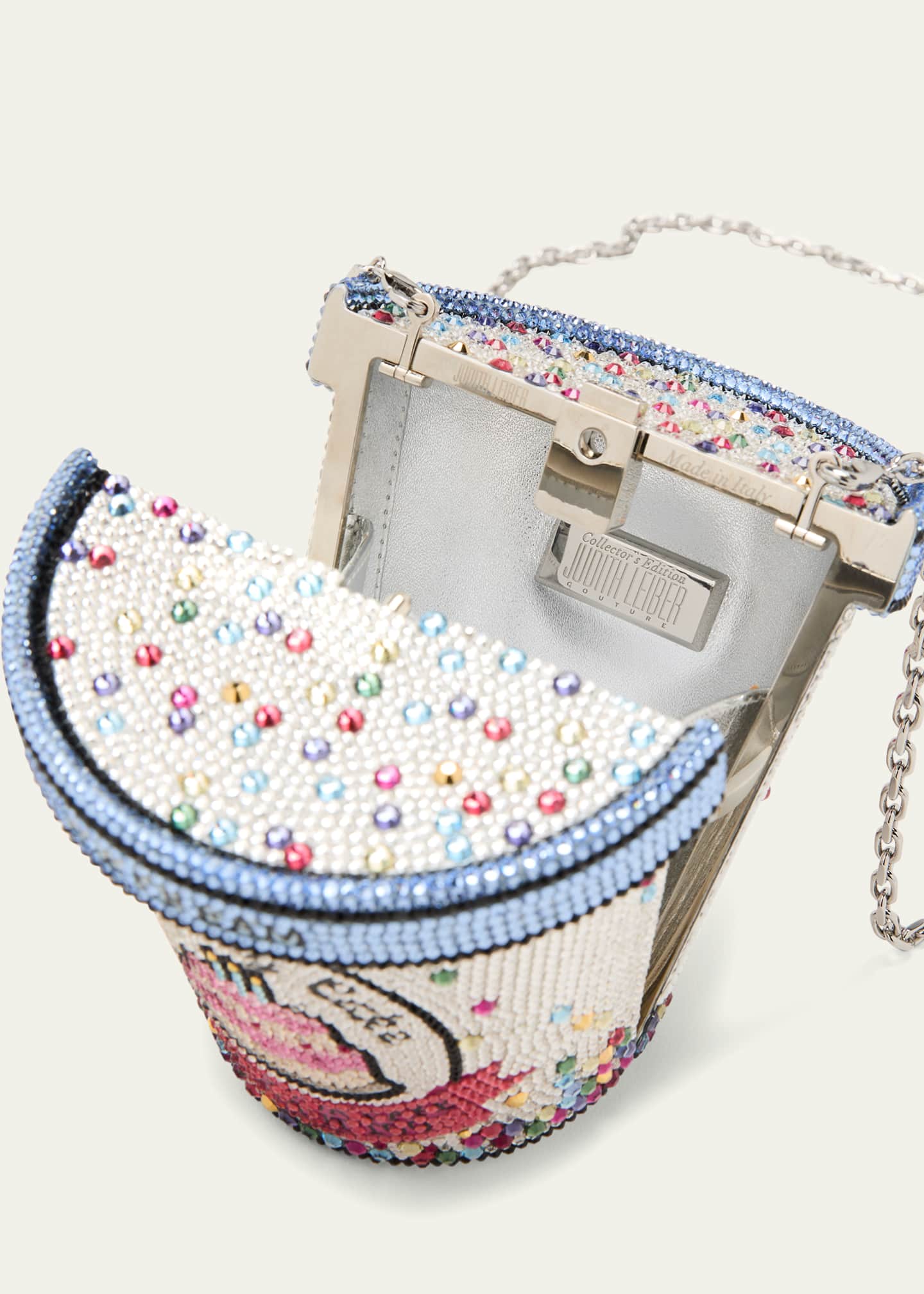 Judith Leiber Couture Ice Cream Pint Crystal Minaudiere Image 4 of 5