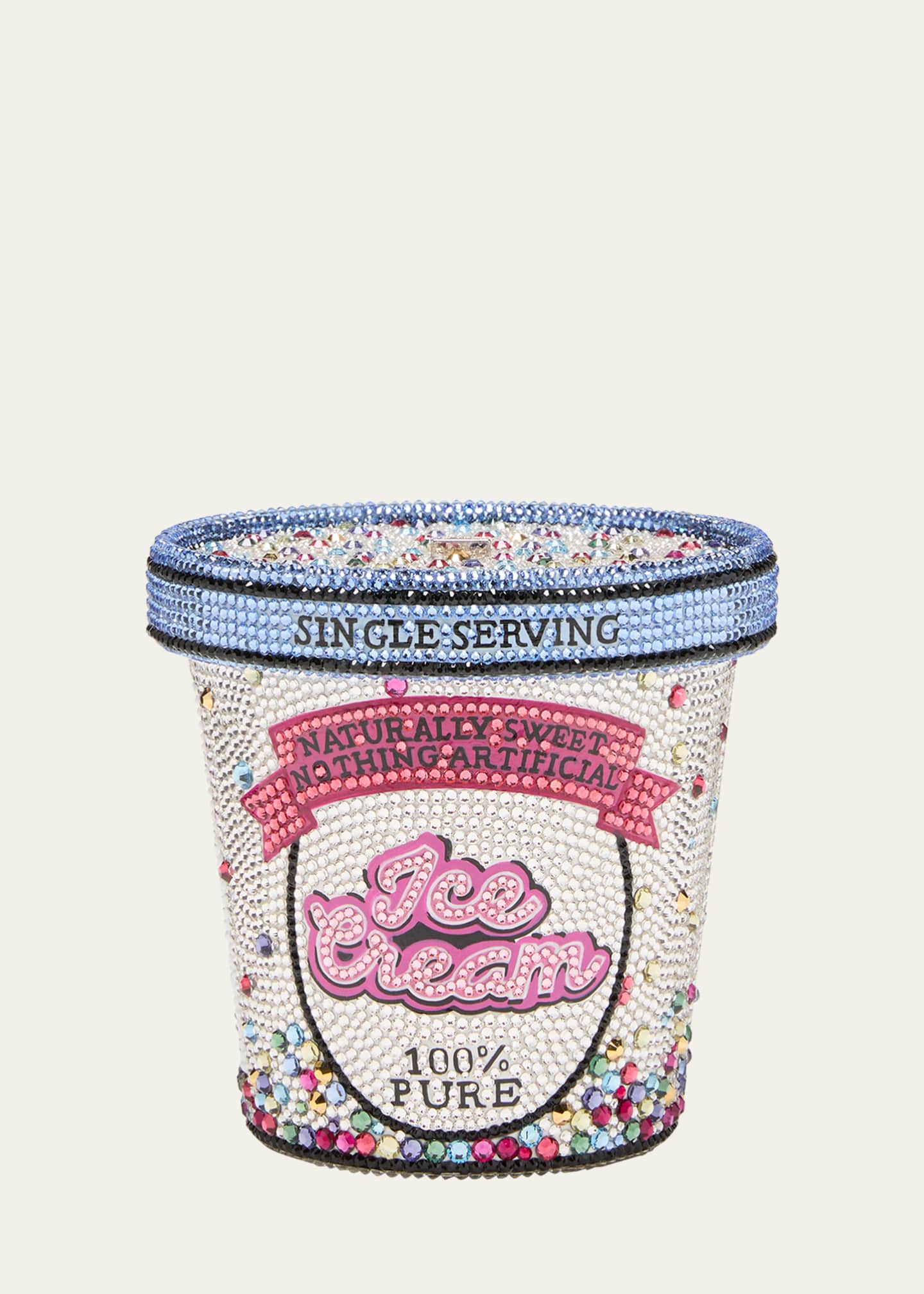 Judith Leiber Couture Ice Cream Pint Crystal Minaudiere Image 1 of 5