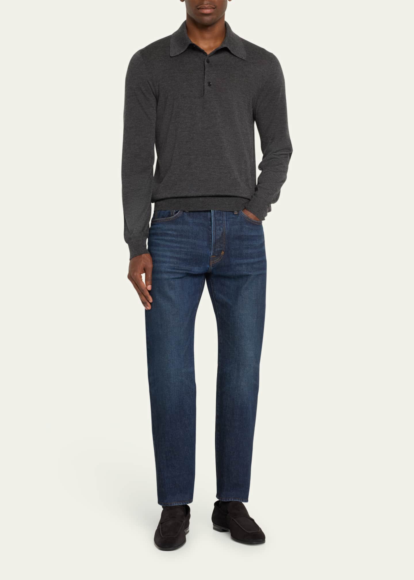 TOM FORD Men's Sean Suede Penny Loafers Image 3 of 5