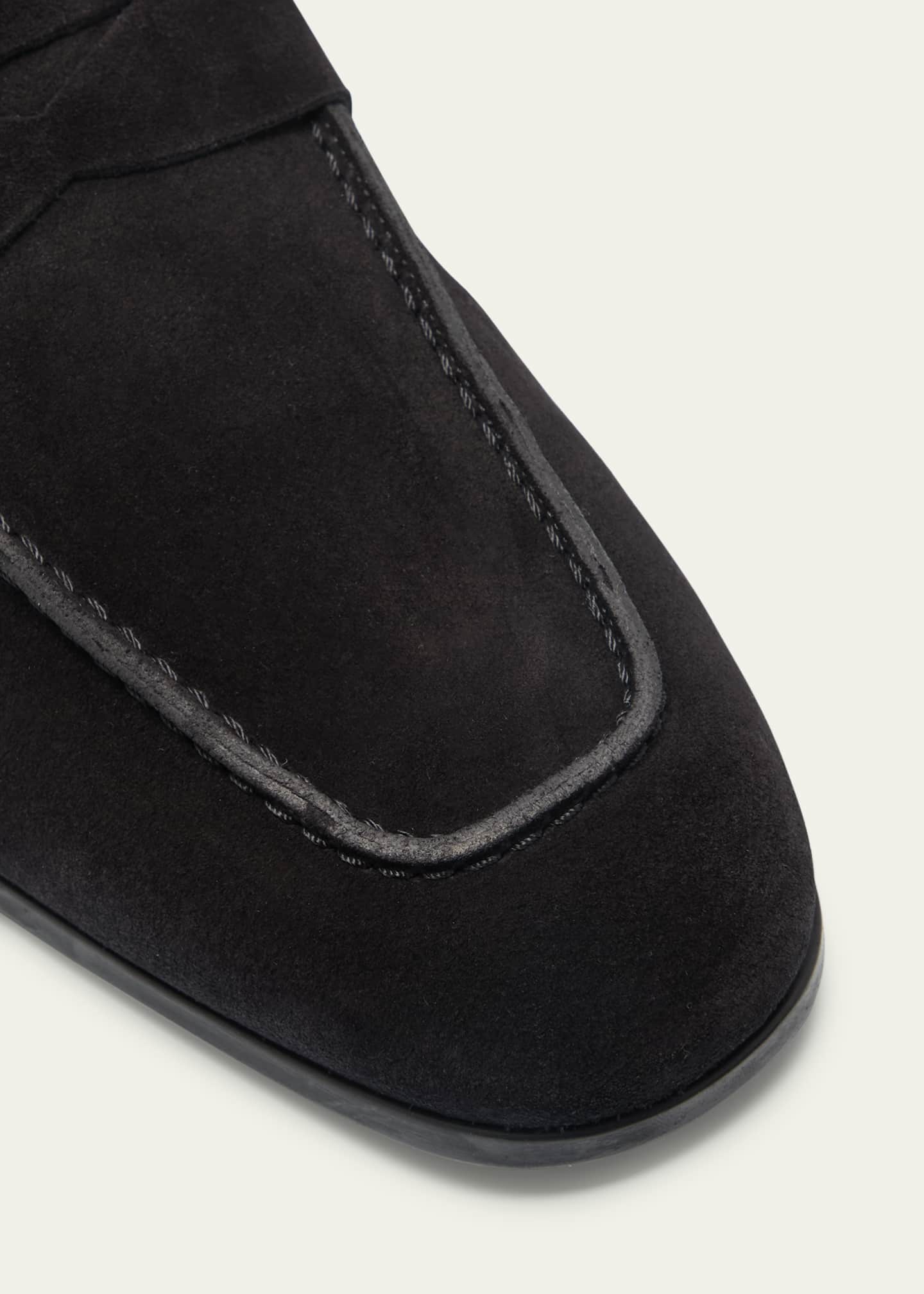 TOM FORD Men's Sean Suede Penny Loafers Image 5 of 5