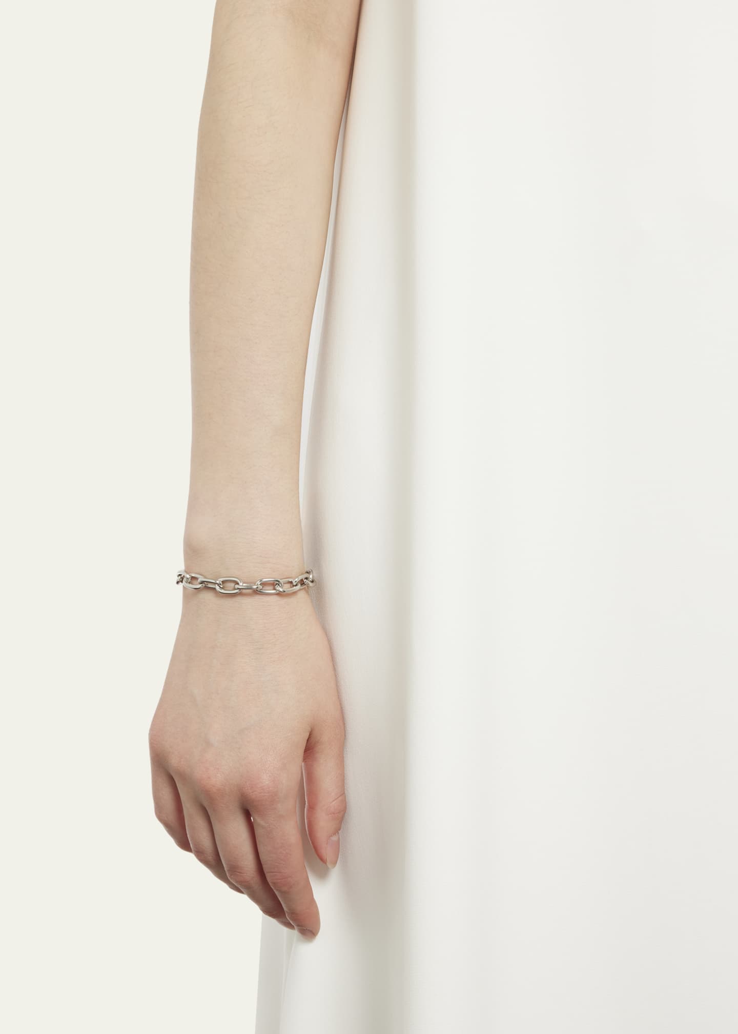 Ben-Amun Silver Imitation Rhodium Electroplated Chain Bracelet Image 2 of 4