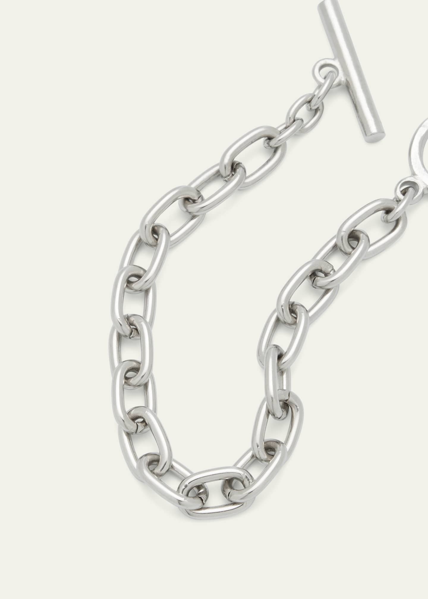 Ben-Amun Silver Imitation Rhodium Electroplated Chain Bracelet Image 3 of 4