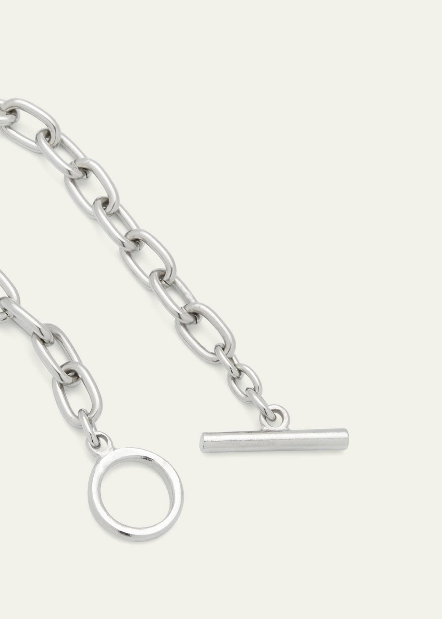 Ben-Amun Silver Imitation Rhodium Electroplated Chain Bracelet Image 4 of 4