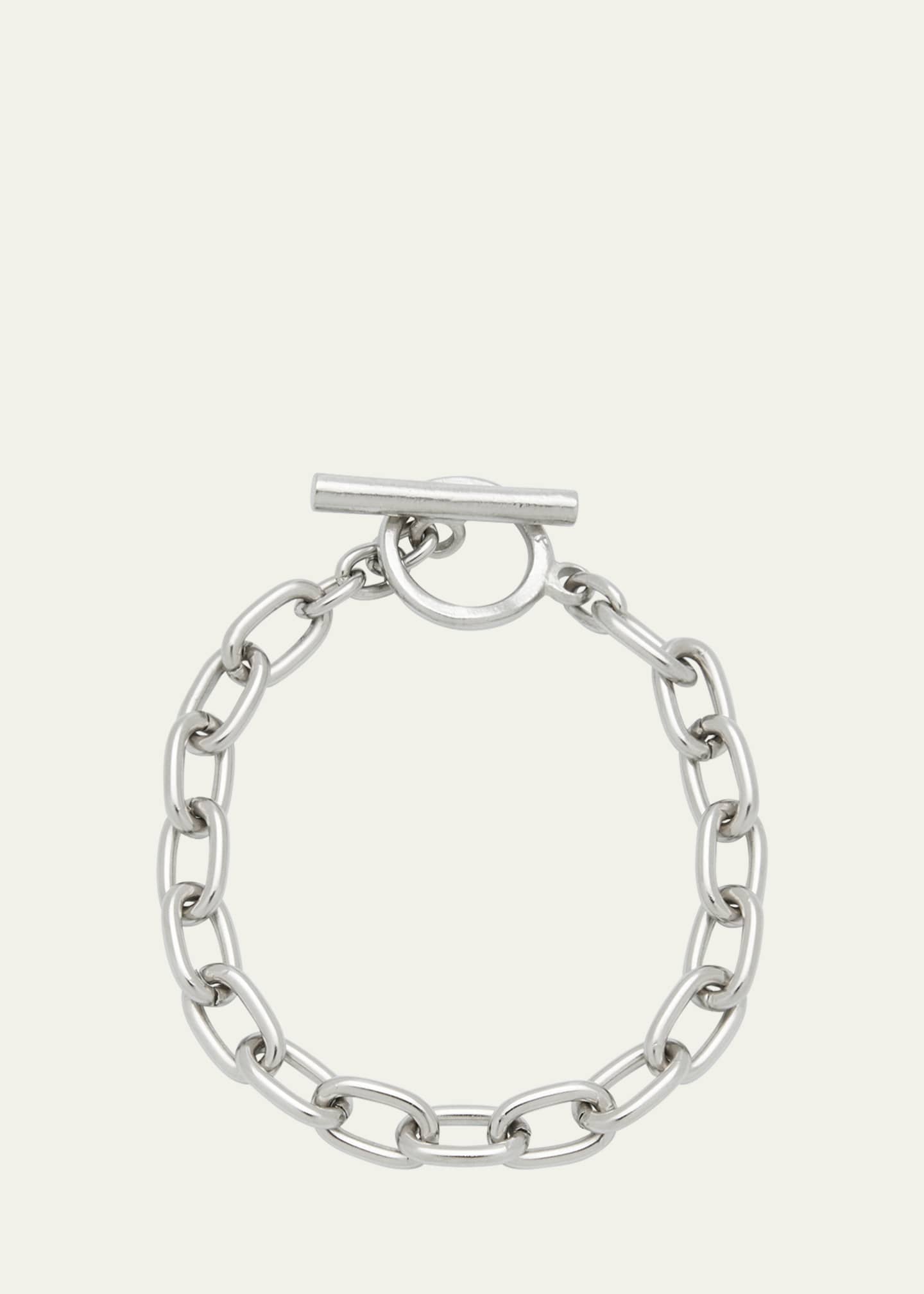 Ben-Amun Silver Imitation Rhodium Electroplated Chain Bracelet Image 1 of 4