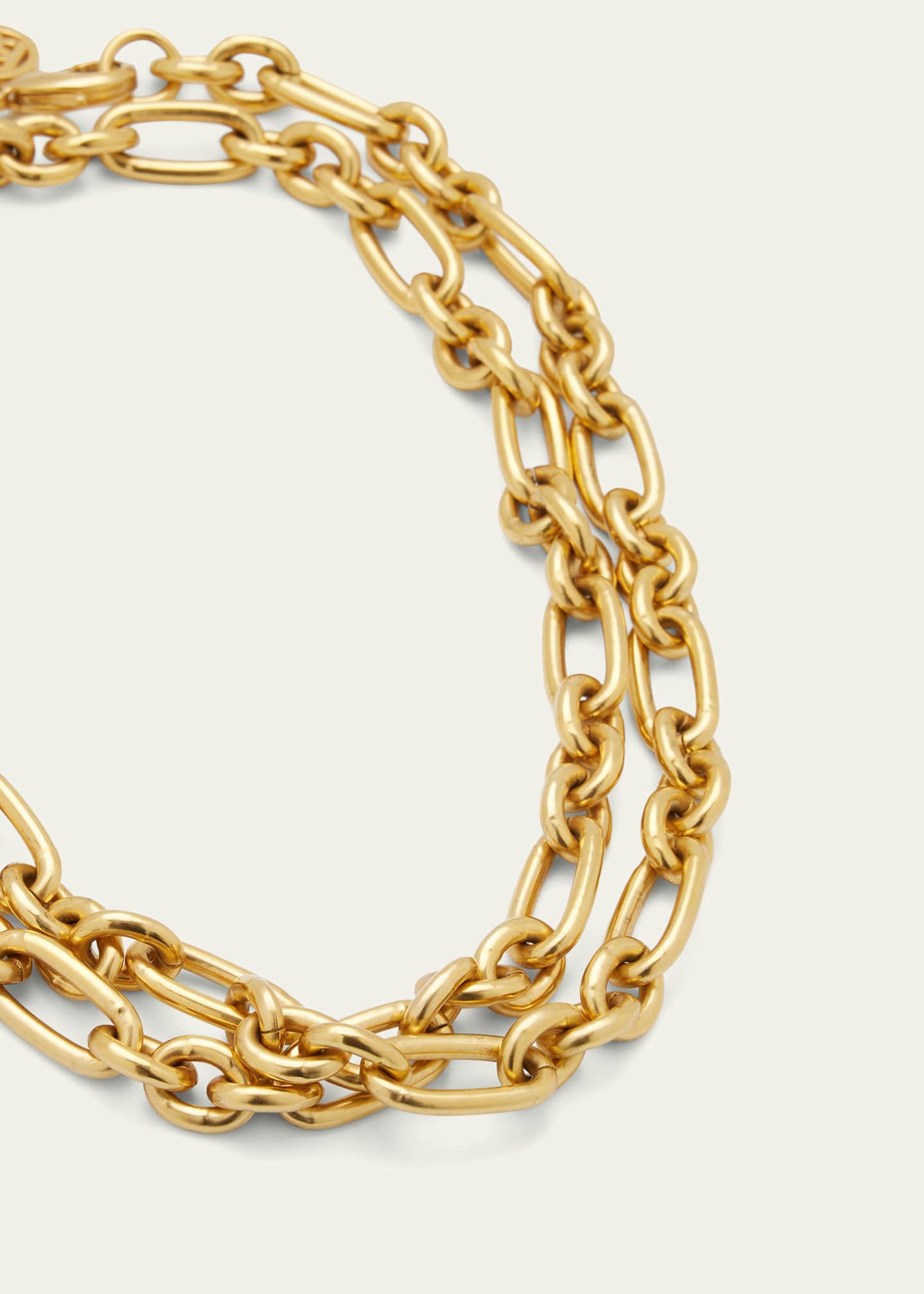 BenAmun 24K Gold Electroplate Long Chain Link Necklace Bergdorf Goodman
