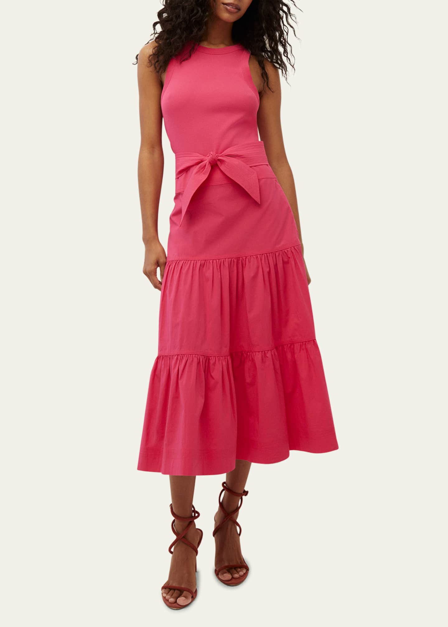 Veronica beard austyn tiered dress clearance