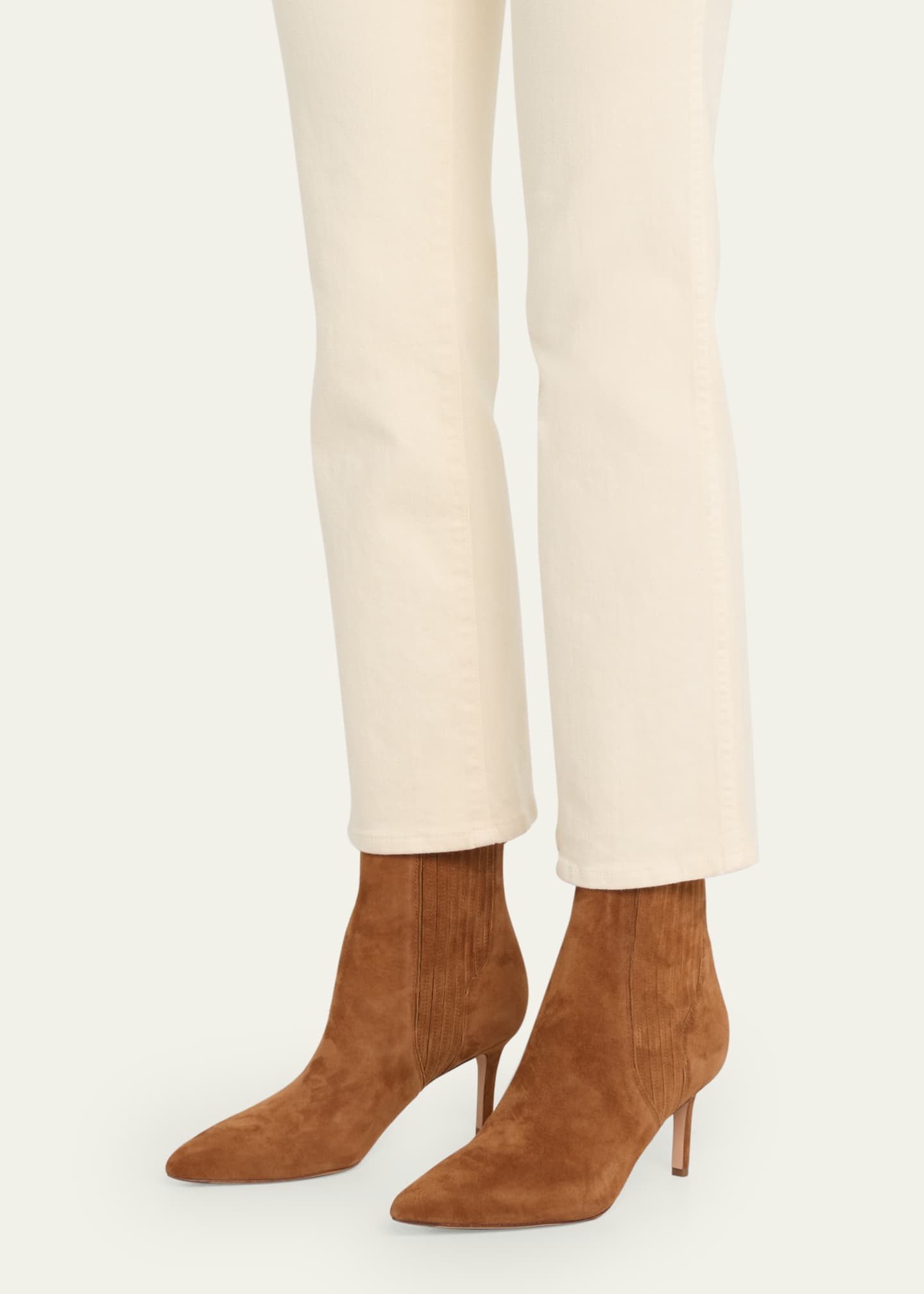 Veronica Beard Lisa Suede Stiletto Chelsea Booties