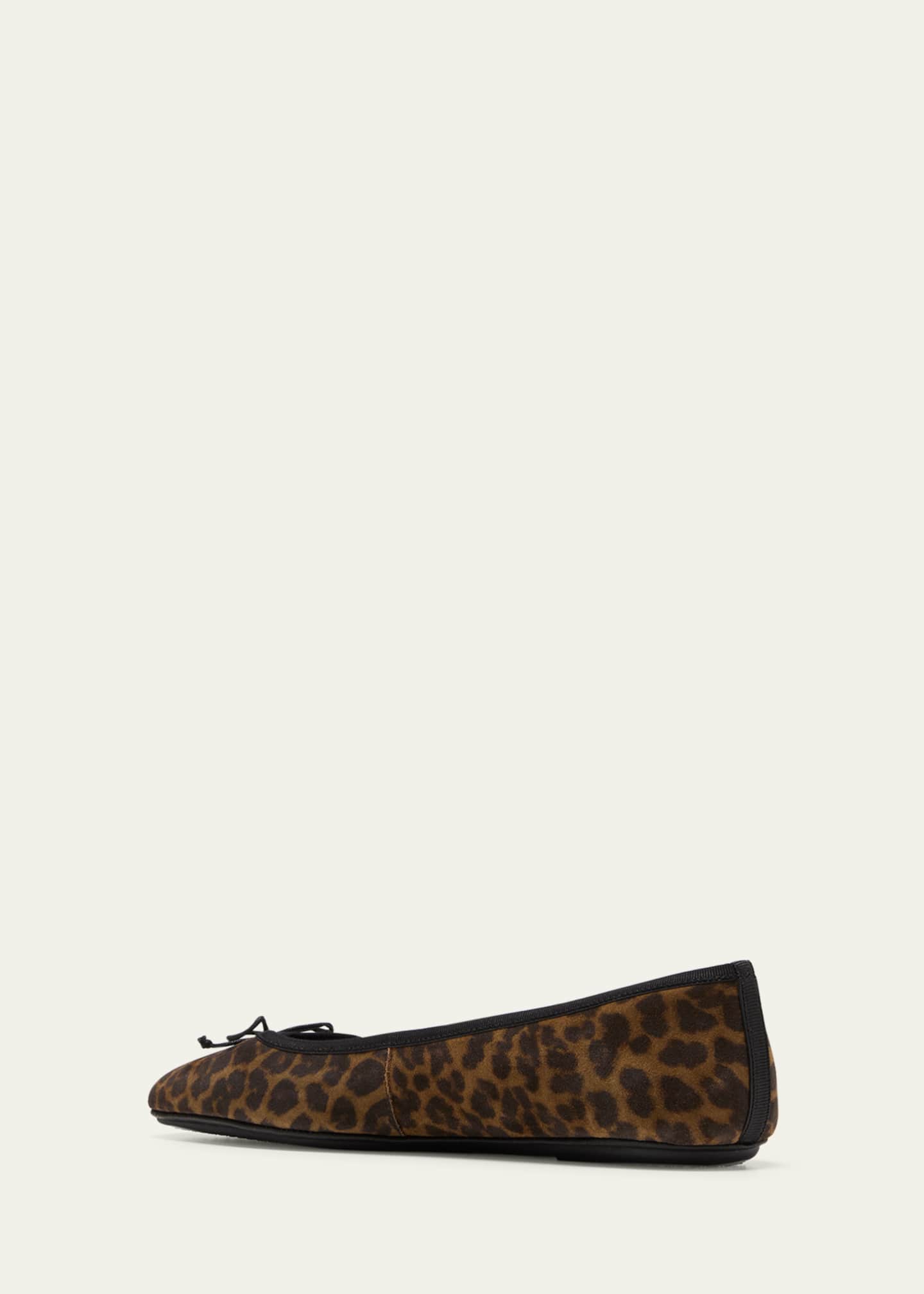 Veronica Beard Beatrix Leopard Bow Ballerina Flats Bergdorf Goodman