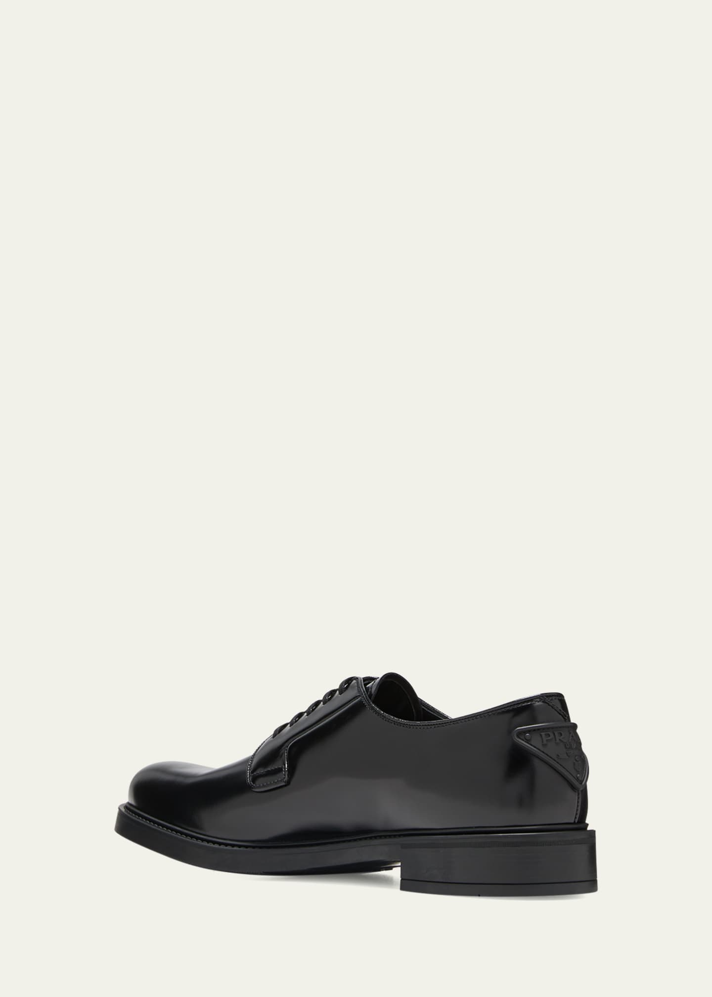Prada brushed leather derby shoes hotsell