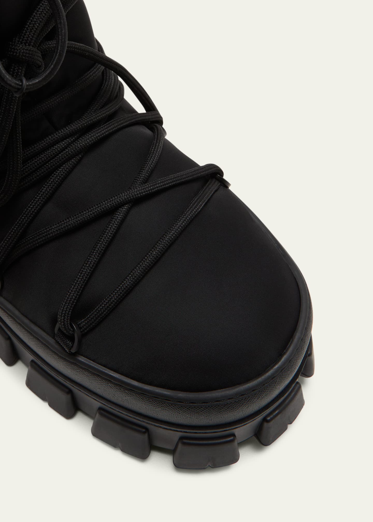 Prada Men's Nylon Gabardine Apres Ski Boots - Bergdorf Goodman