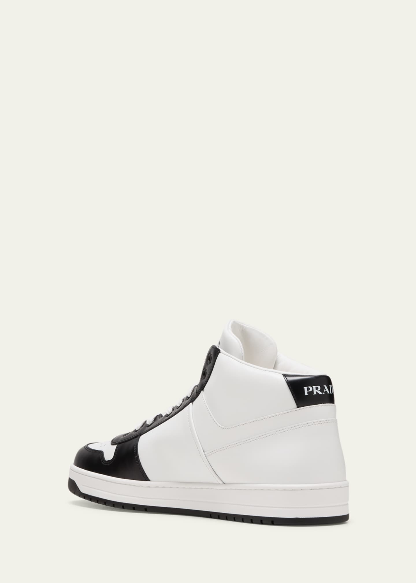Prada white high top sneakers sales