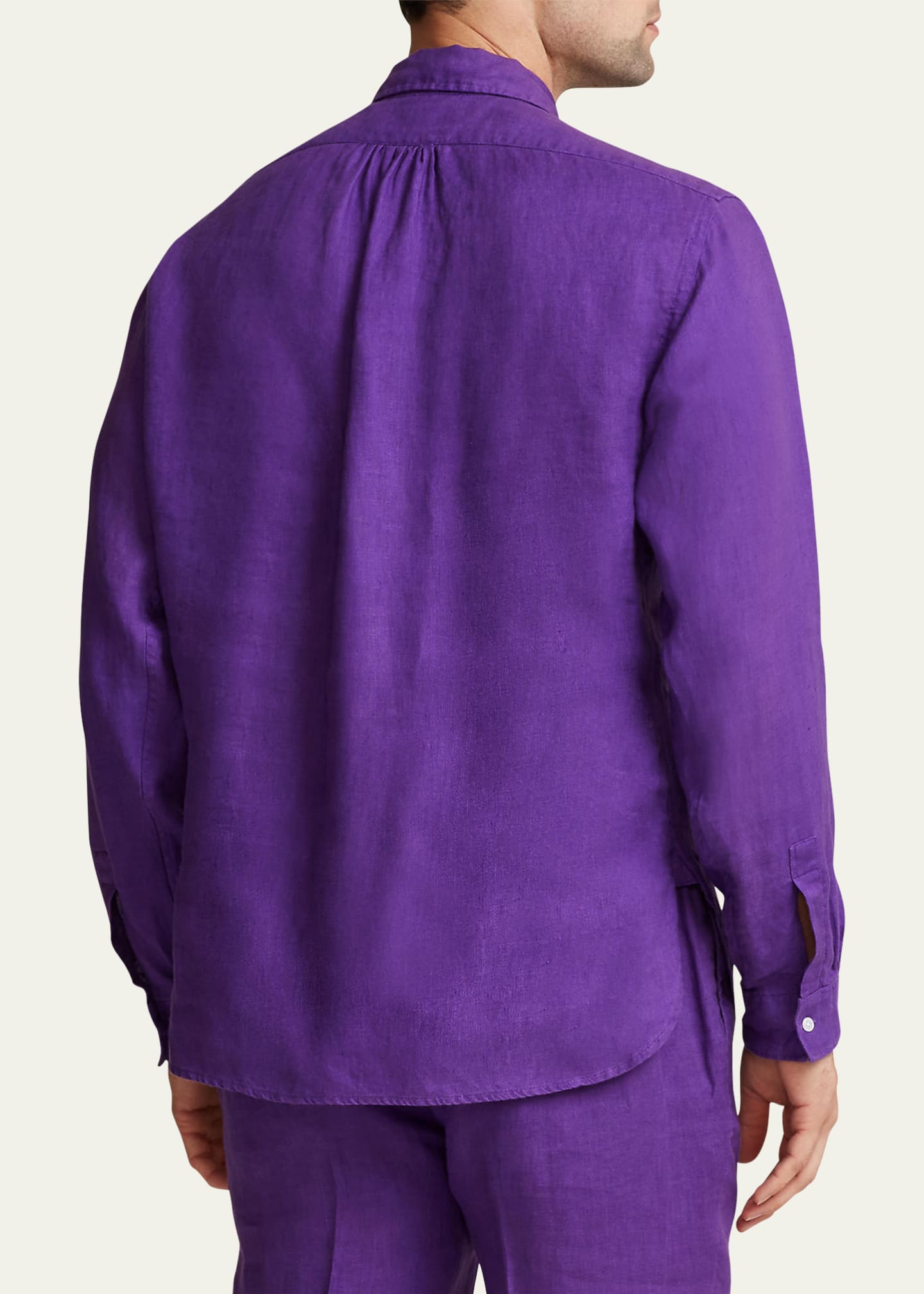 Ralph Lauren Purple Label Men's Ryland Linen Monogram Tunic Bergdorf