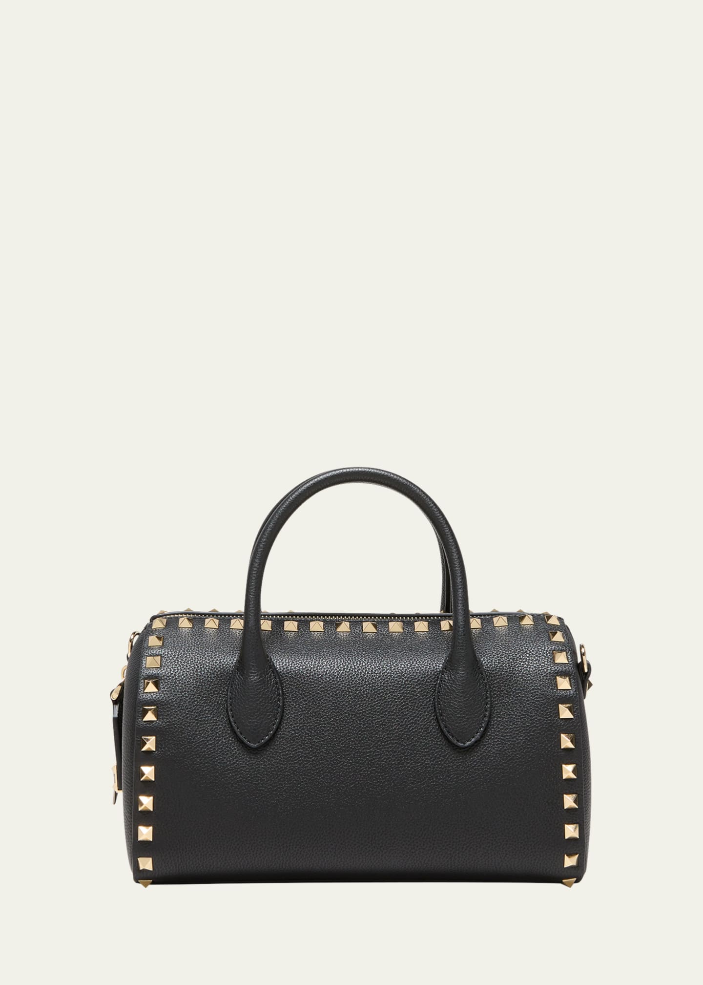 Valentino Garavani - Rockstud Black Smooth Leather Backpack