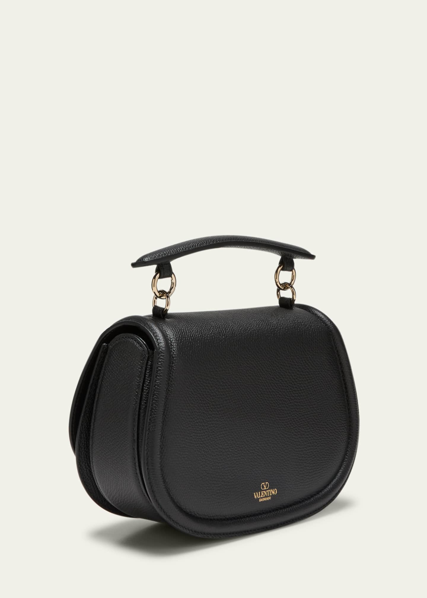 Valentino Black Leather Small VSling Shoulder Bag Valentino