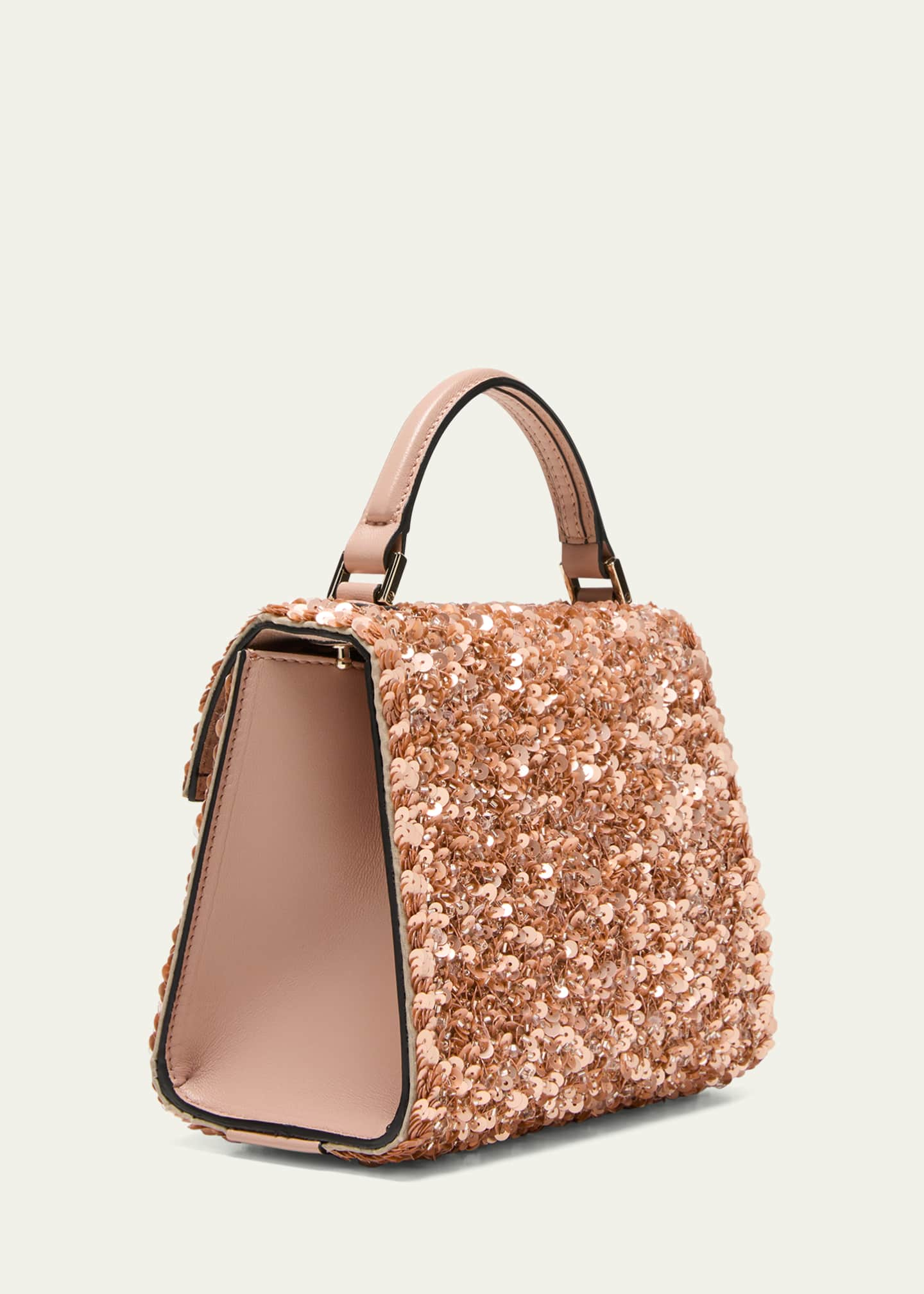 Valentino Garavani VSLING Mini VLOGO Crystal Top-Handle bAG - Bergdorf  Goodman