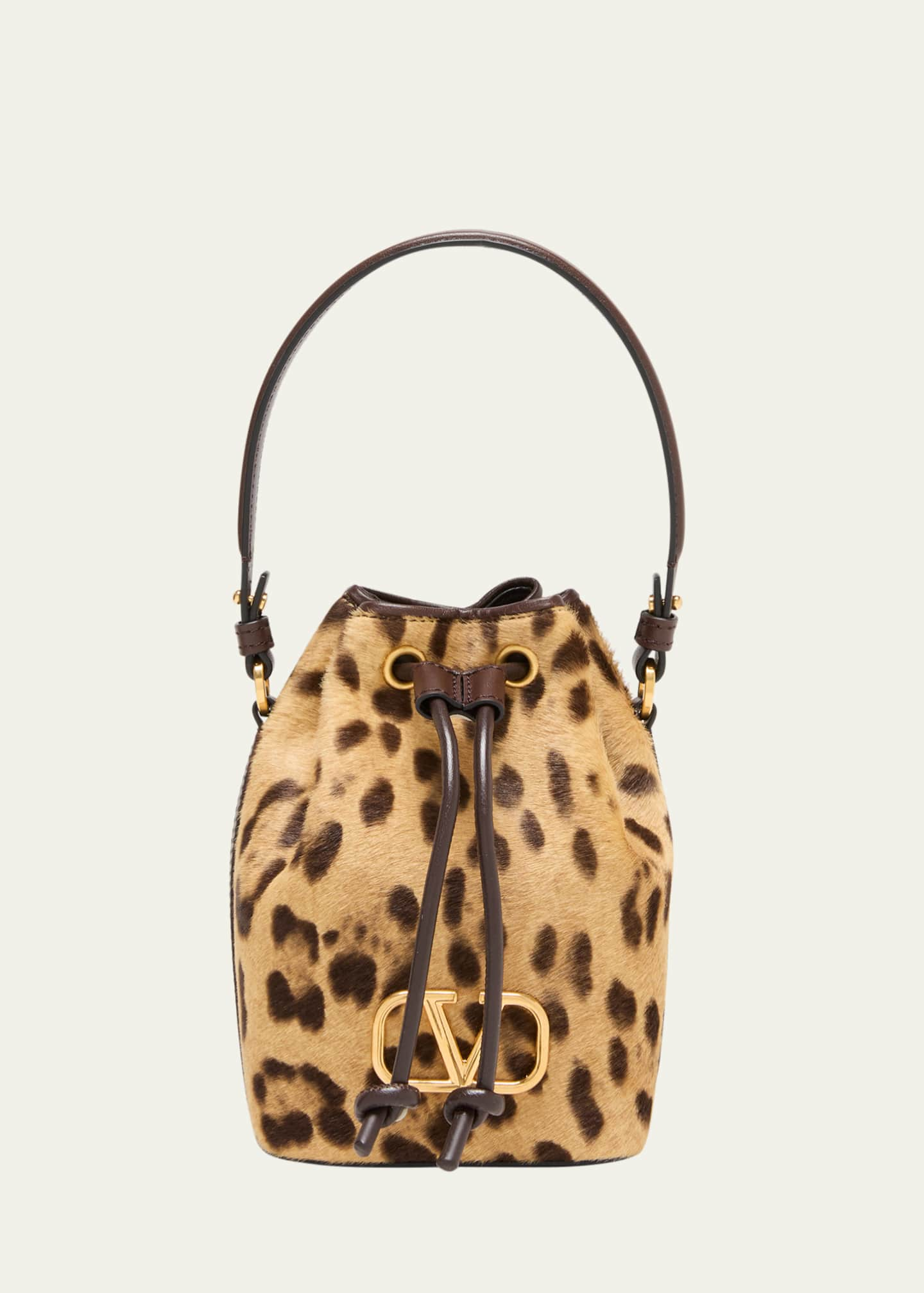 Zebra Print Mini Bucket Bag