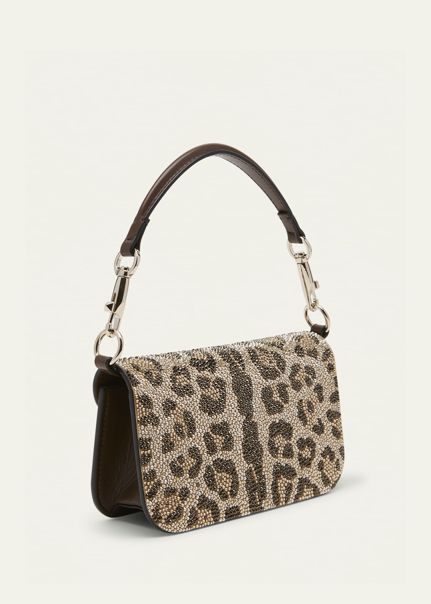 Valentino Garavani Loco Small Leopard Calf-Hair Shoulder Bag