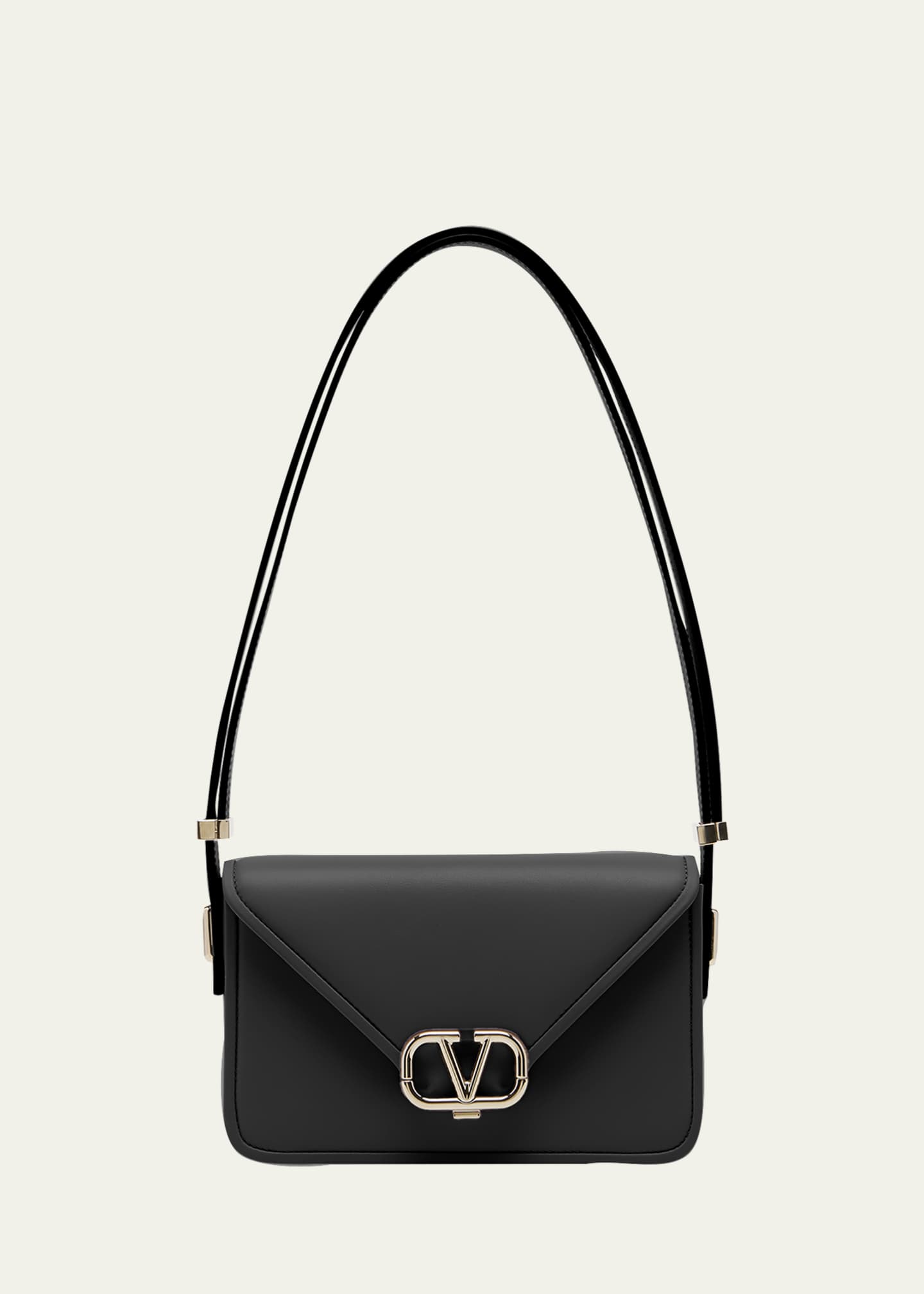 Valentino Small VLOGO Flap Leather Shoulder Bag - Bergdorf Goodman