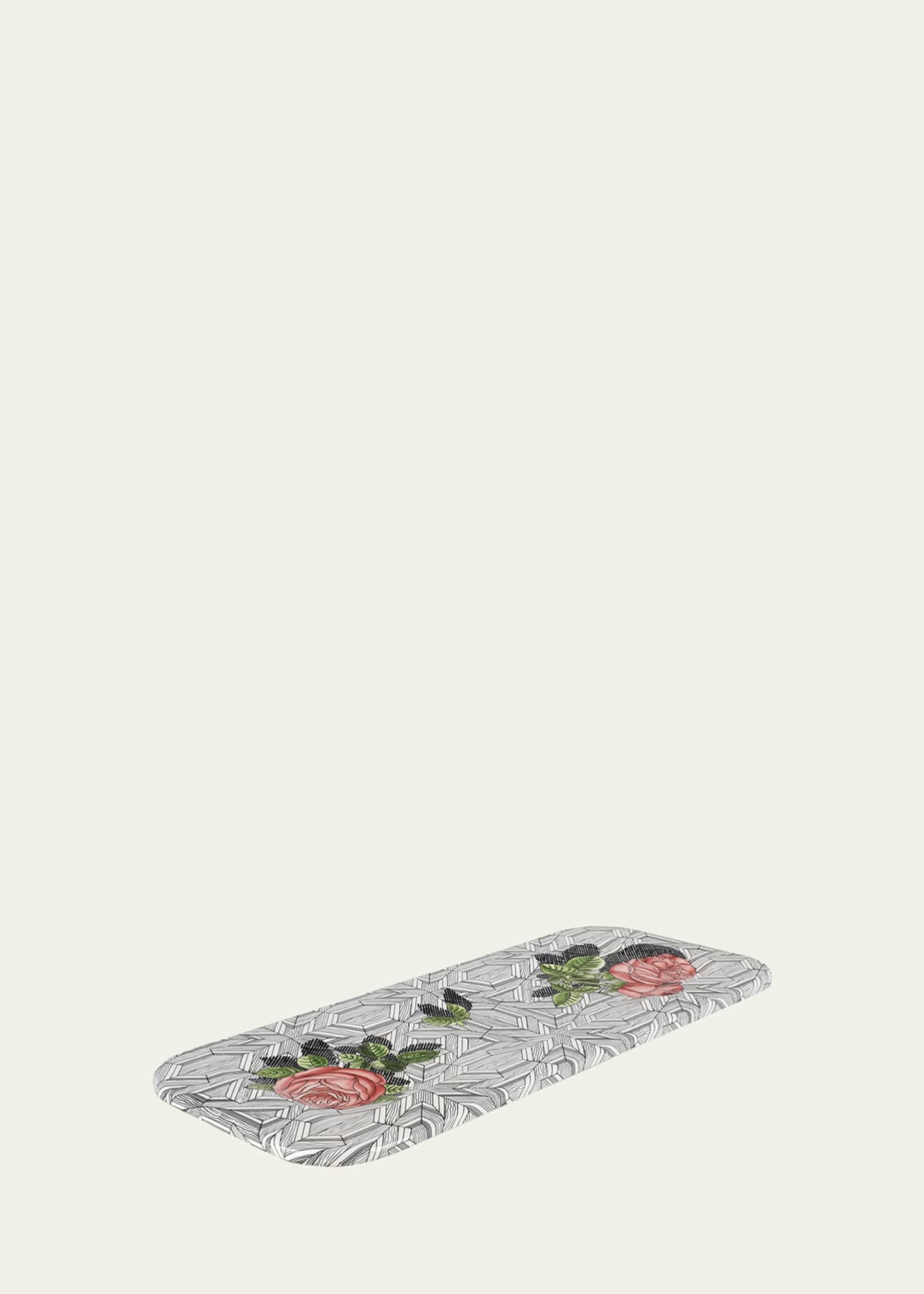 Fornasetti Tray 25X60cm - Musciarabia With Roses Color Image 2 of 3