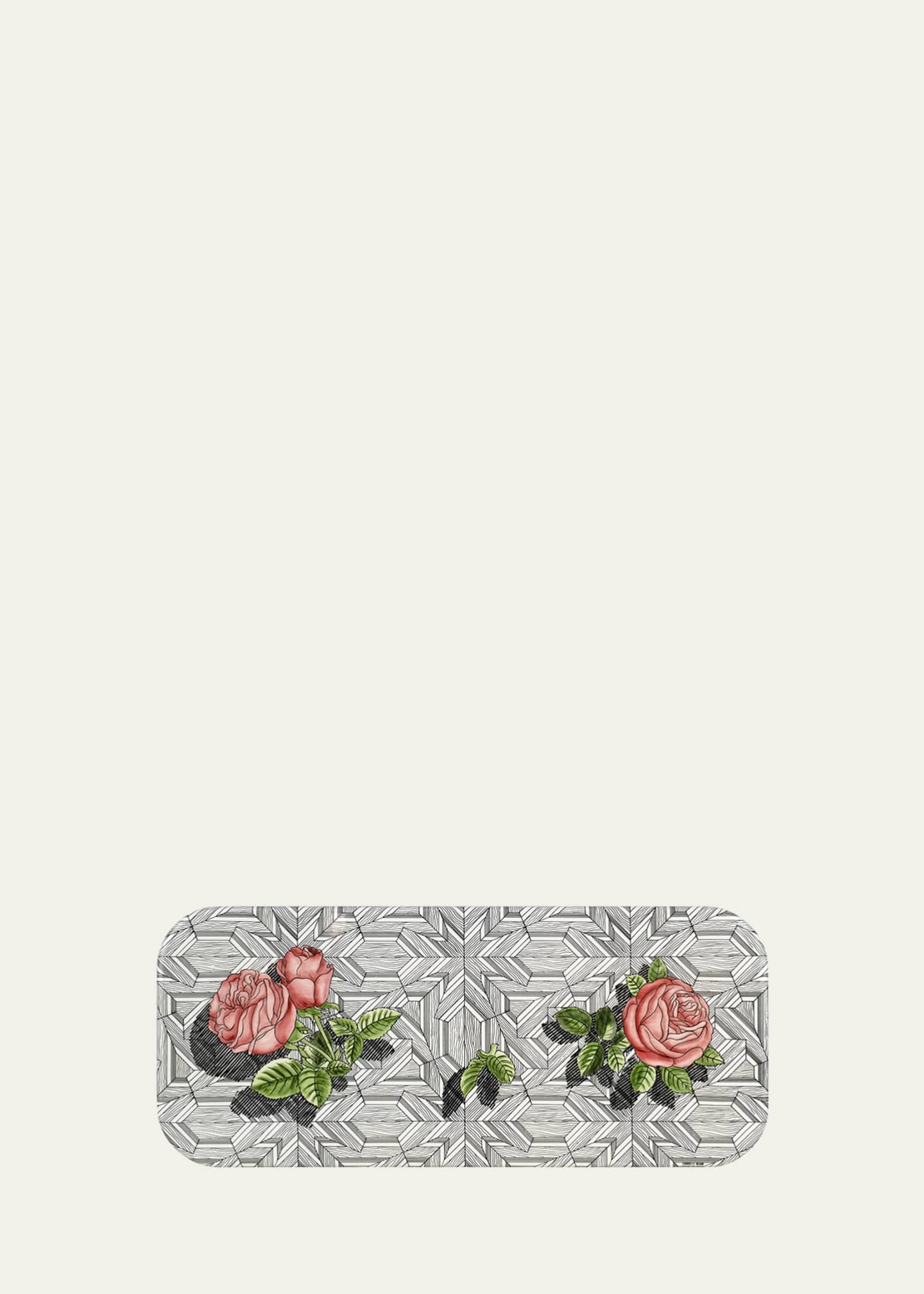 Fornasetti Tray 25X60cm - Musciarabia With Roses Color Image 1 of 3
