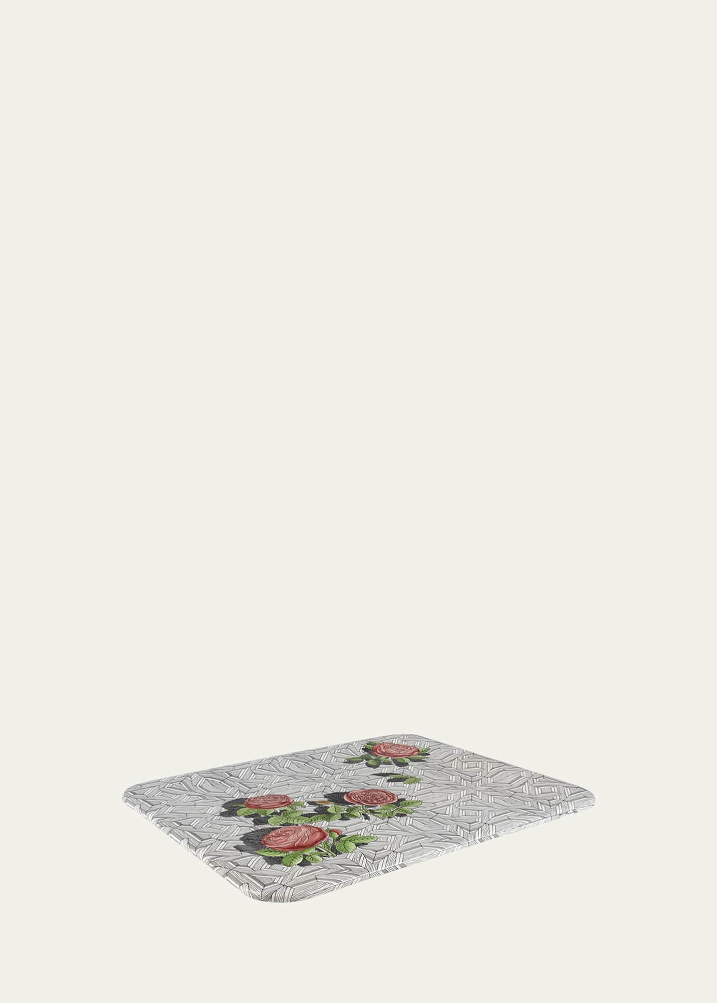 Fornasetti Tray 48X60cm - Musciarabia With Roses Color Image 2 of 3
