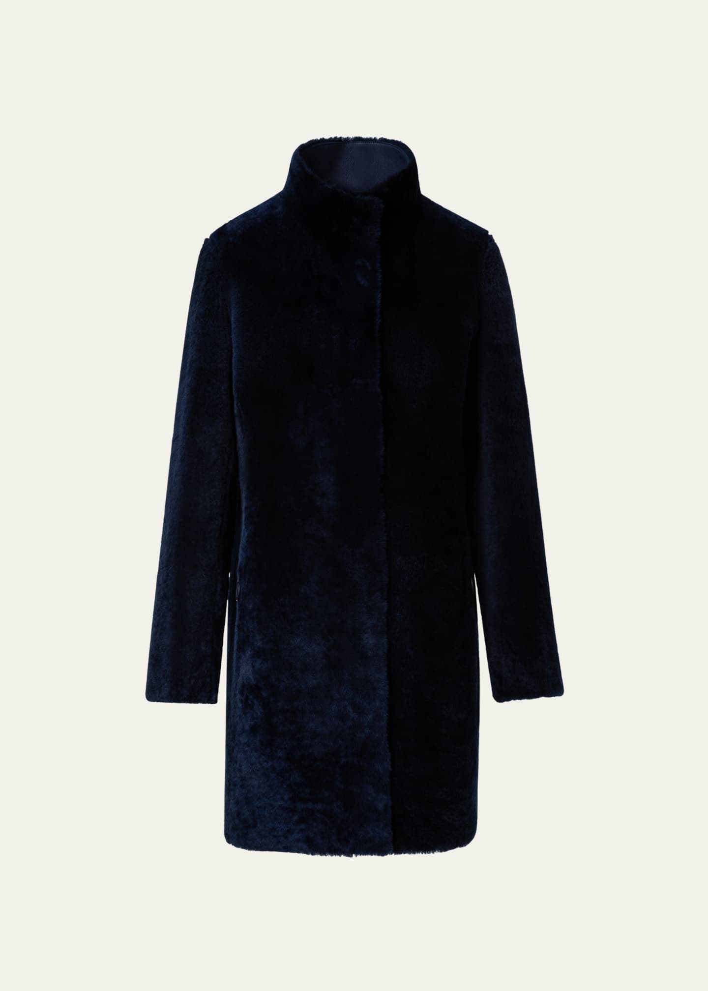 Akris punto Reversible Shearling Top Coat Bergdorf Goodman