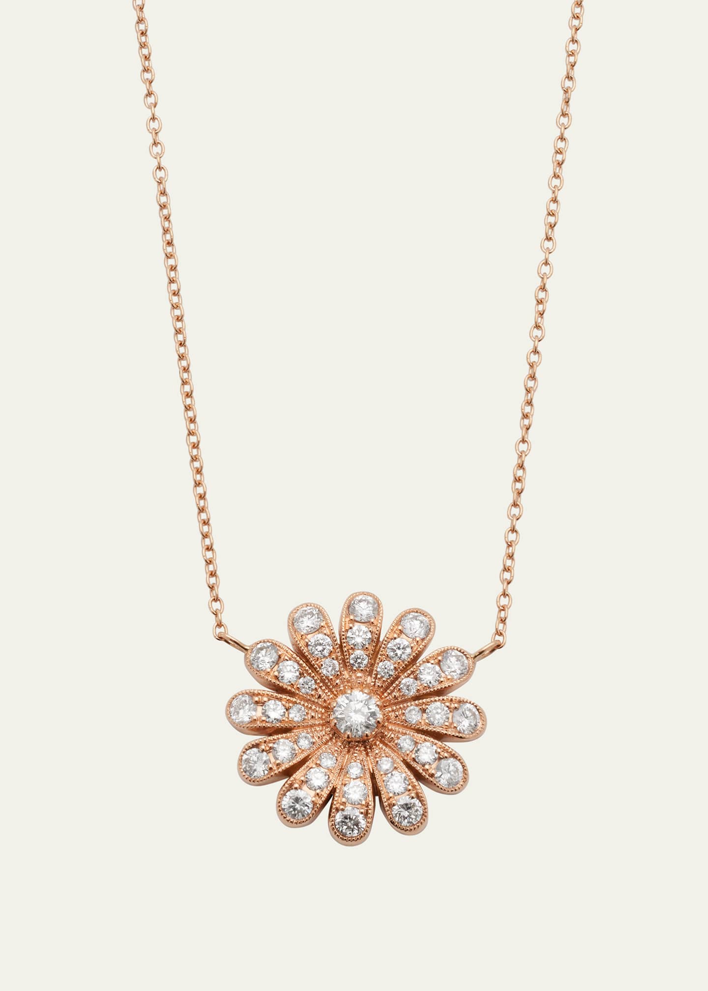 Rose gold daisy necklace new arrivals
