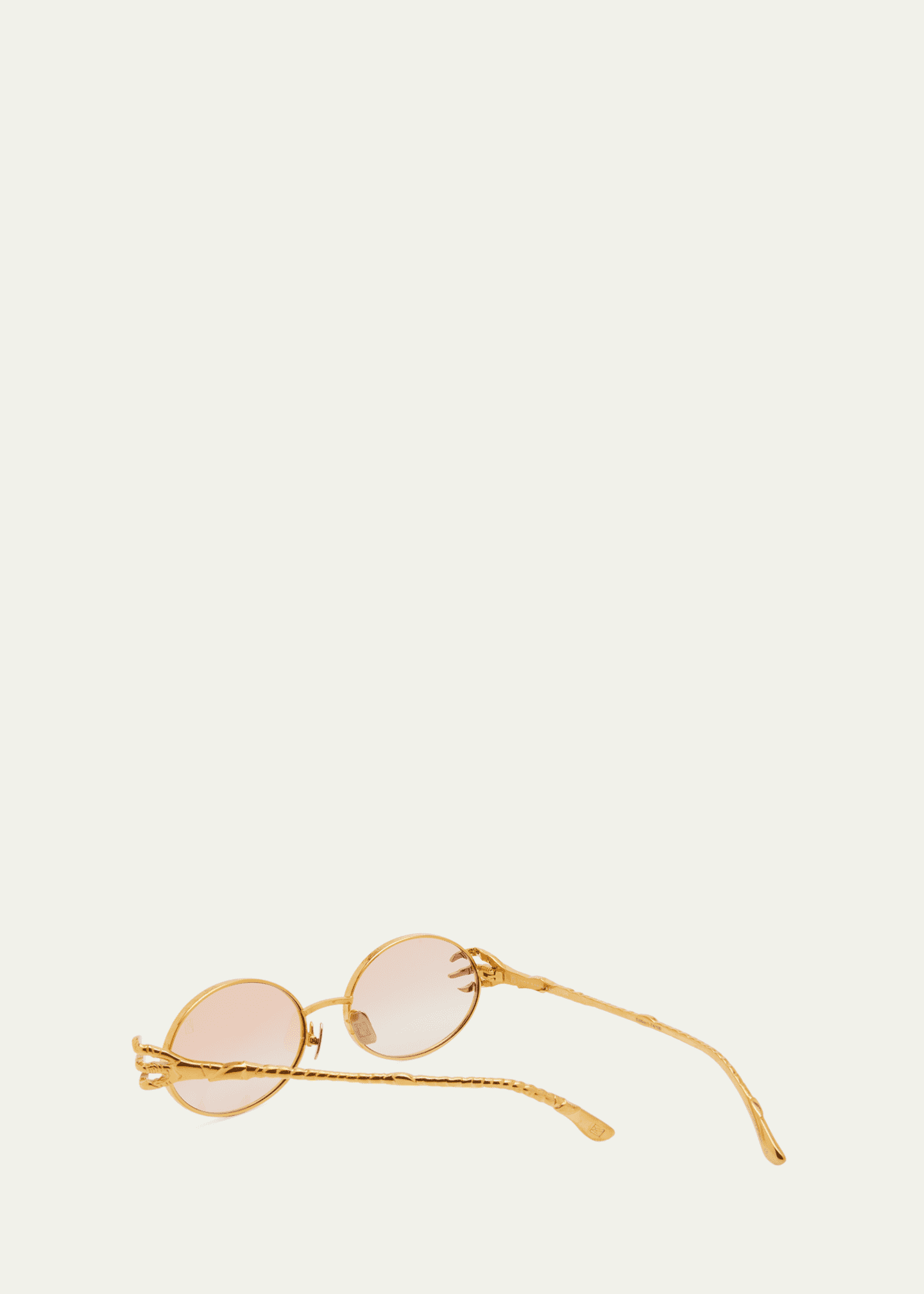 Anna-Karin Karlsson Claw Adventure Gold-Plated Titanium Oval Sunglasses Image 2 of 4