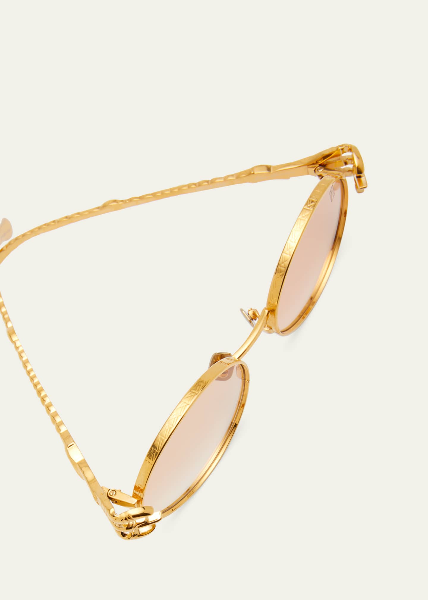 Anna-Karin Karlsson Claw Adventure Gold-Plated Titanium Oval Sunglasses ...