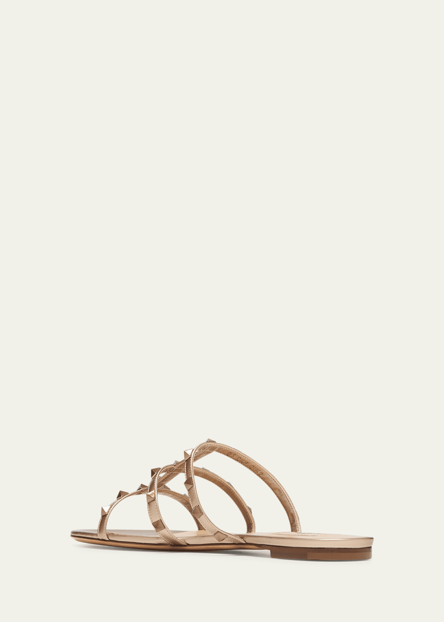 Valentino gold flat sandals sale