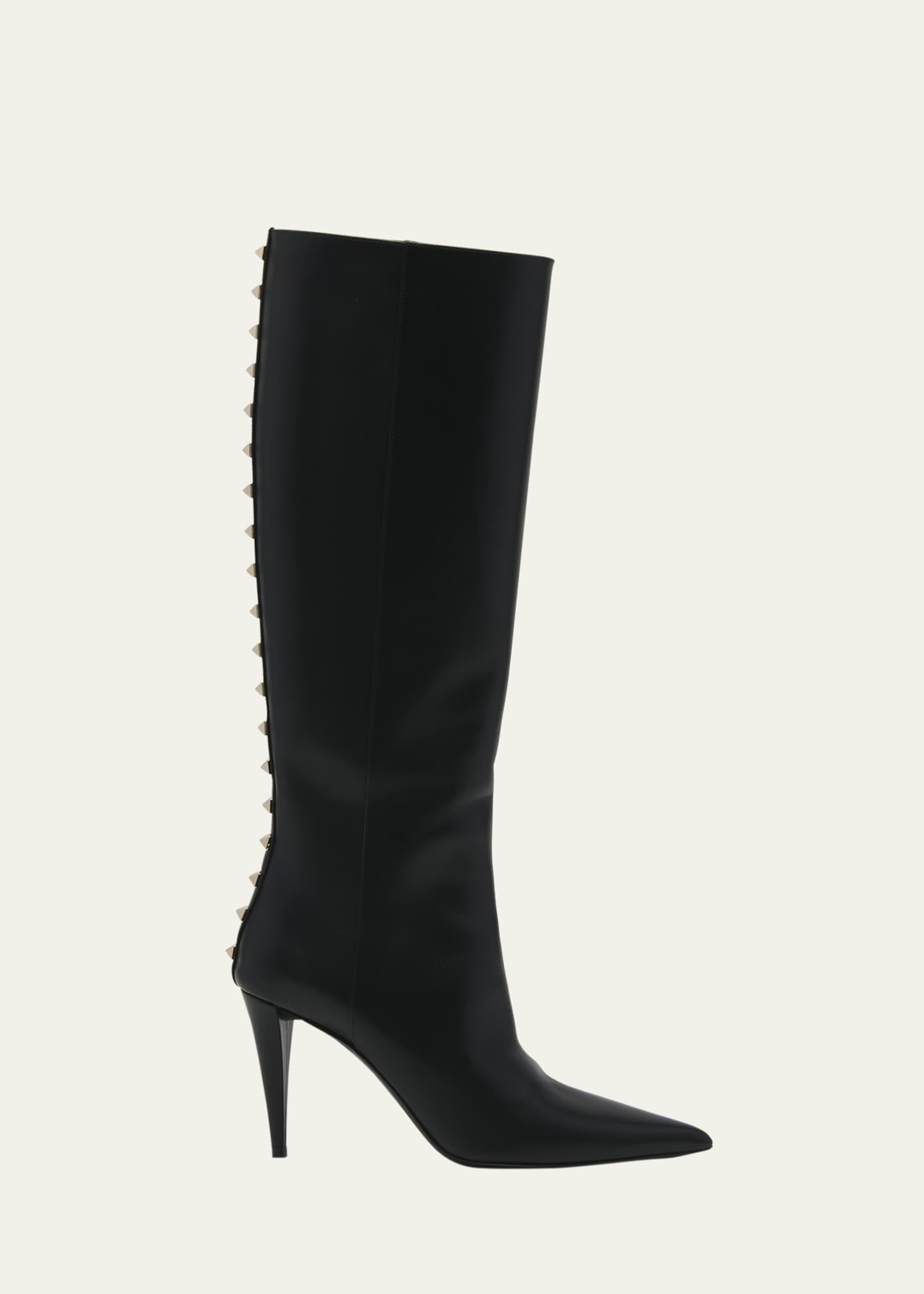 Valentino rockstud over sales the knee boots