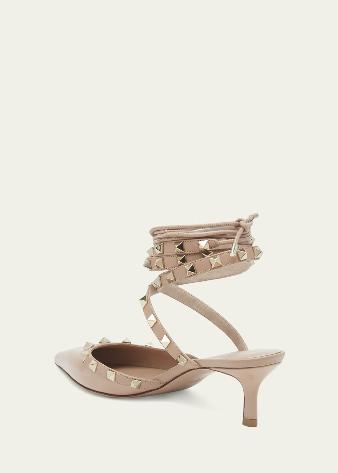 Valentino Garavani Rockstud Leather Ankle-Strap Pumps - Bergdorf