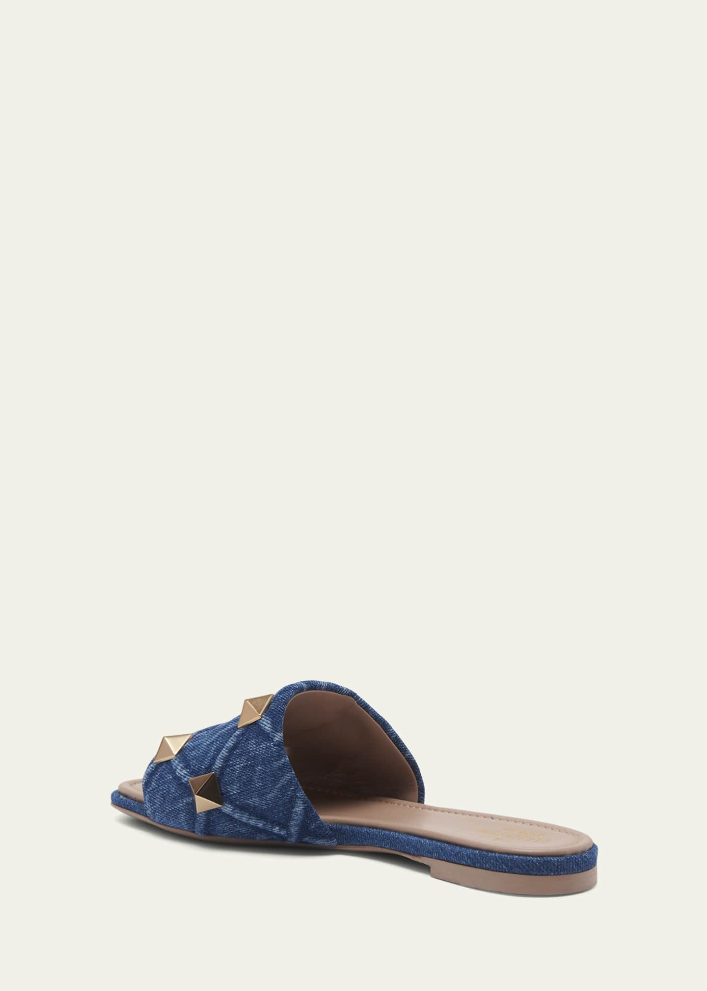 Valentino Garavani One Stud flat mules - Blue