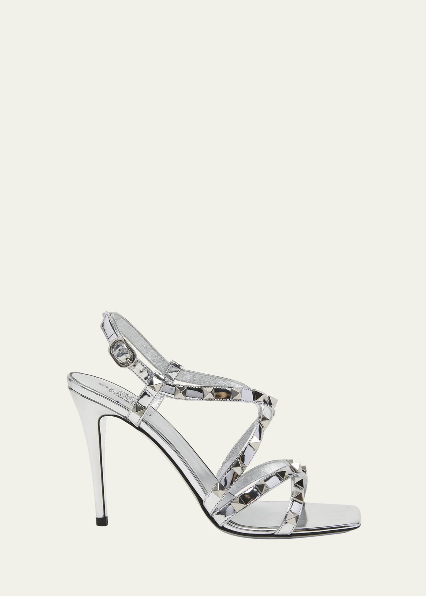Valentino rockstud metallic sandals new arrivals