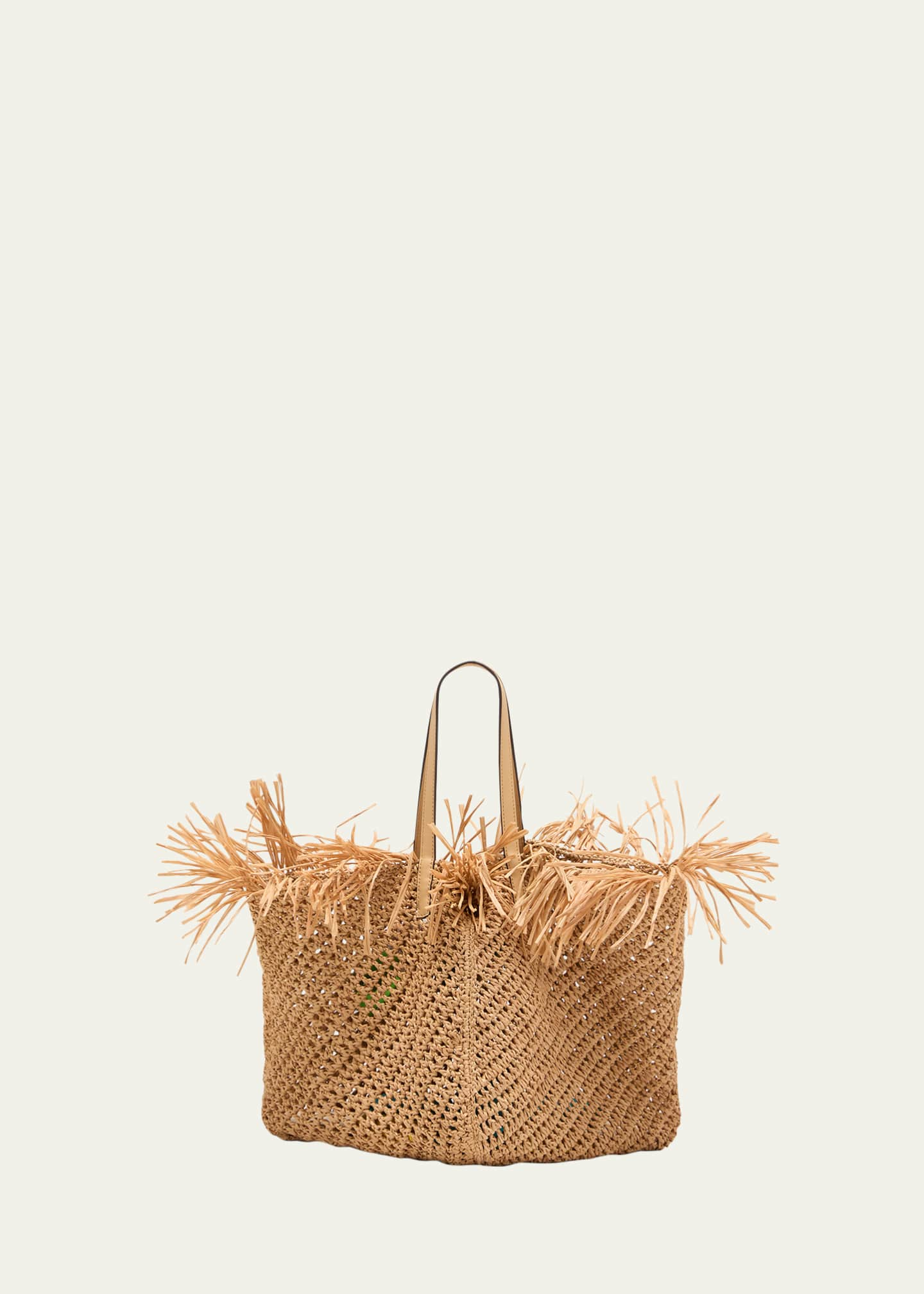 Raffia Fringe Tote