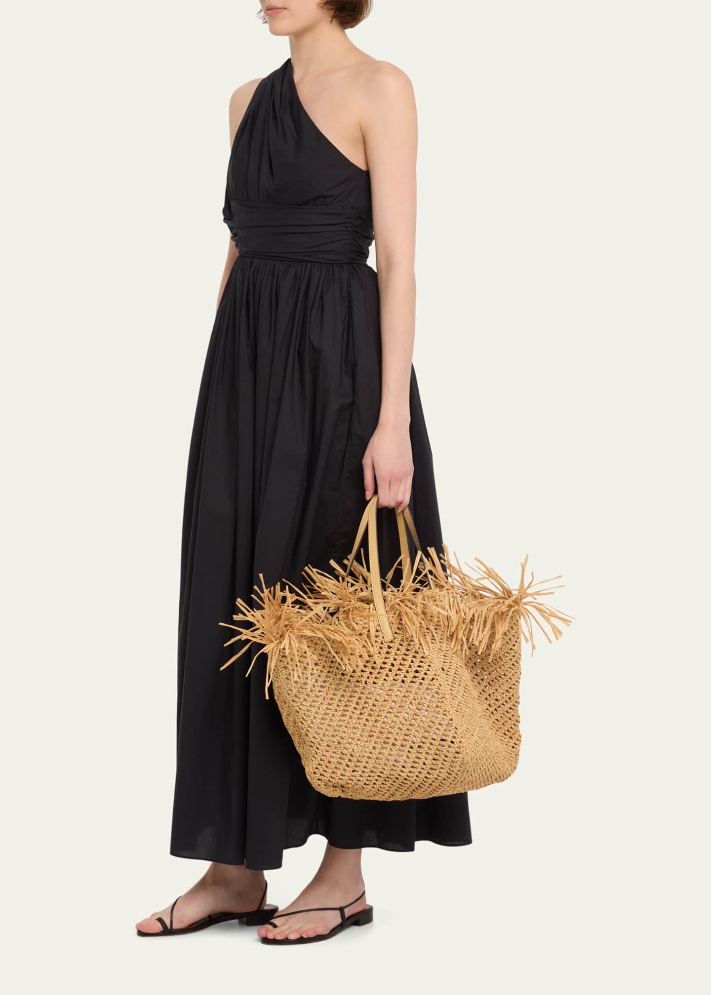 Oscar de la best sale renta straw bag